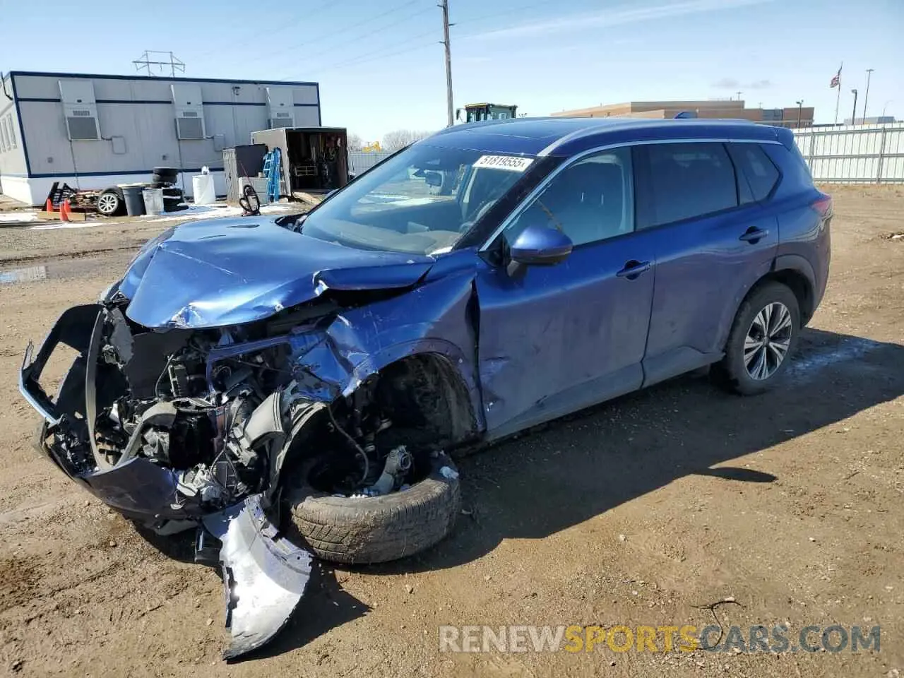 1 Photograph of a damaged car JN8AT3BB9MW228839 NISSAN ROGUE 2021