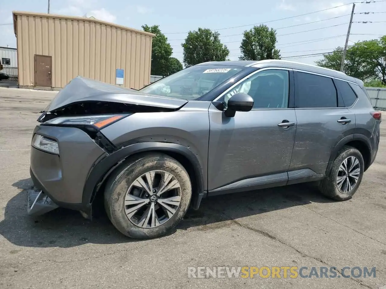 1 Photograph of a damaged car JN8AT3BB9MW230624 NISSAN ROGUE 2021