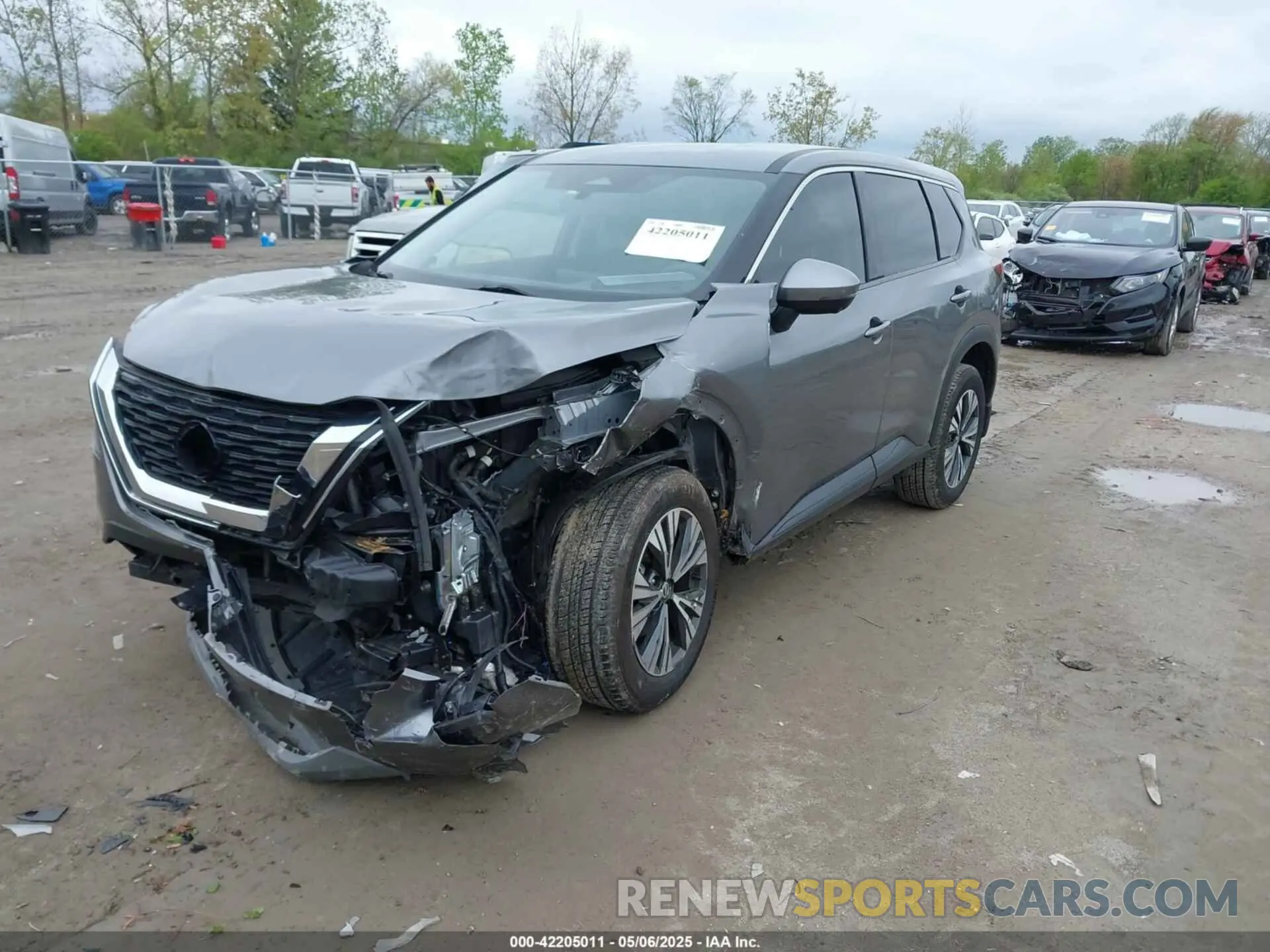 2 Photograph of a damaged car JN8AT3BBXMW205344 NISSAN ROGUE 2021