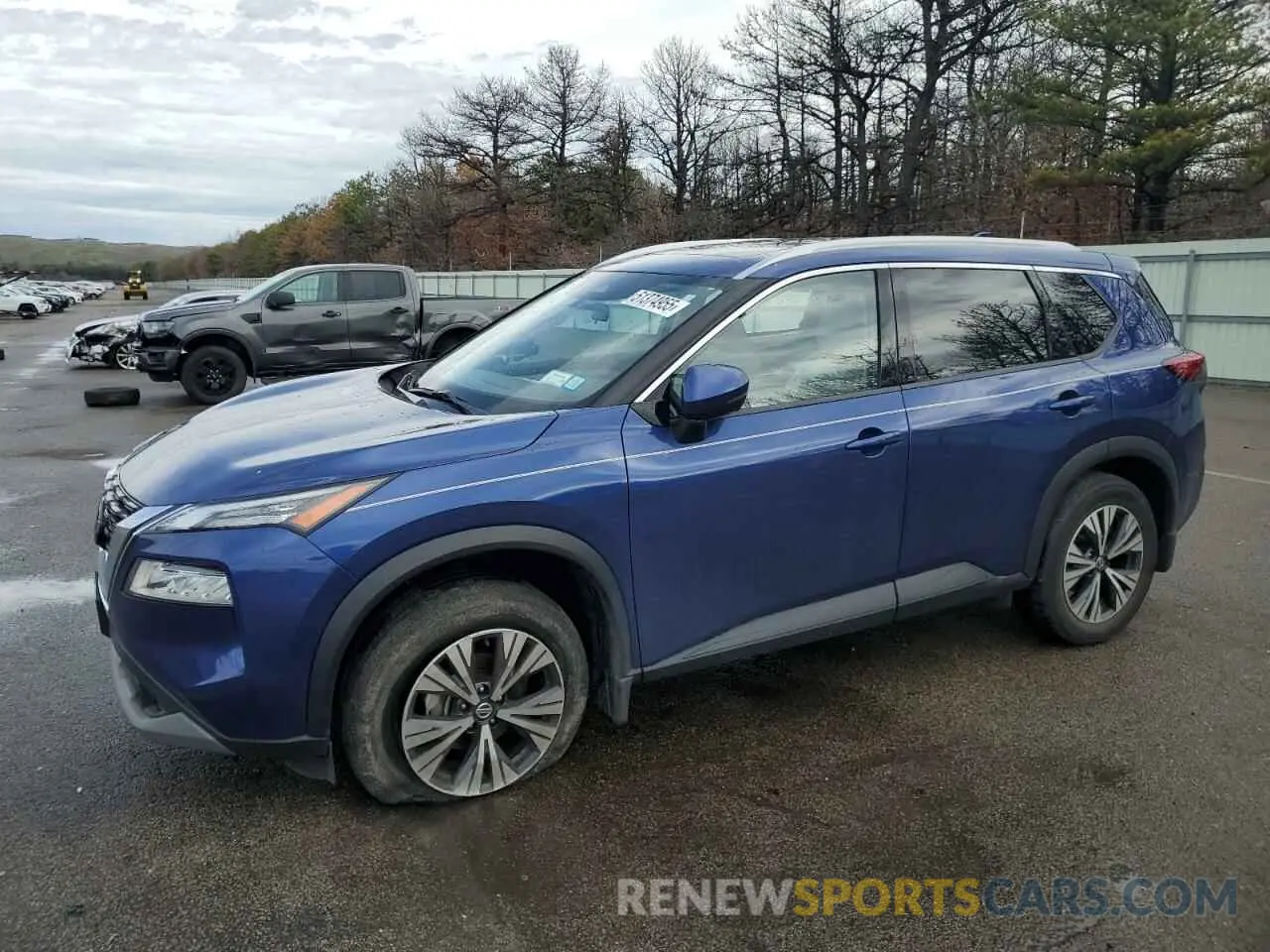 1 Photograph of a damaged car JN8AT3BBXMW212875 NISSAN ROGUE 2021