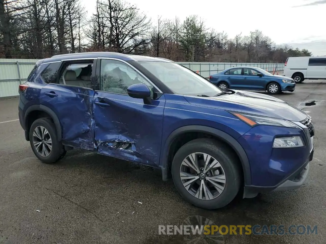 4 Photograph of a damaged car JN8AT3BBXMW212875 NISSAN ROGUE 2021