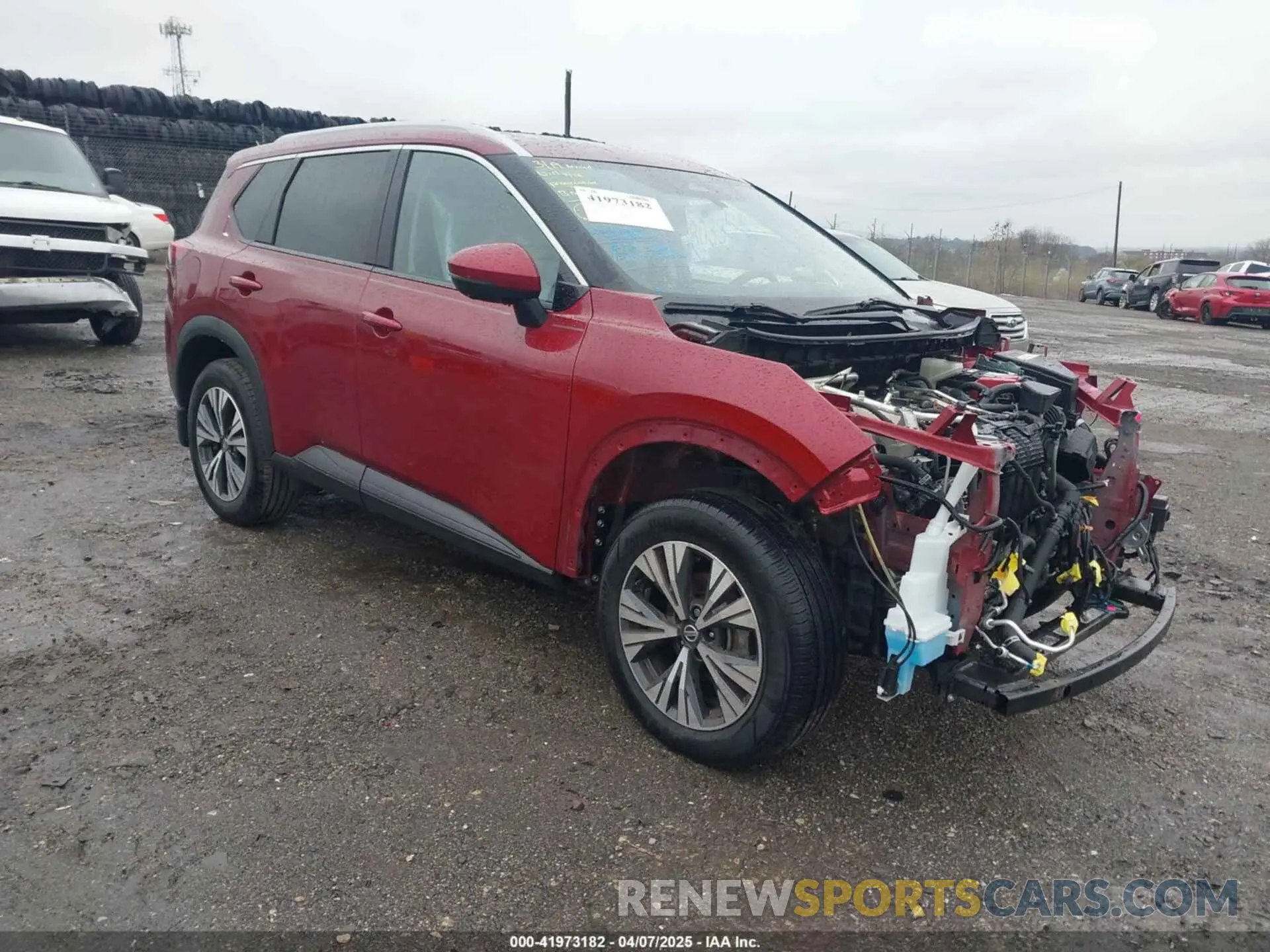 1 Photograph of a damaged car JN8AT3BBXMW219695 NISSAN ROGUE 2021