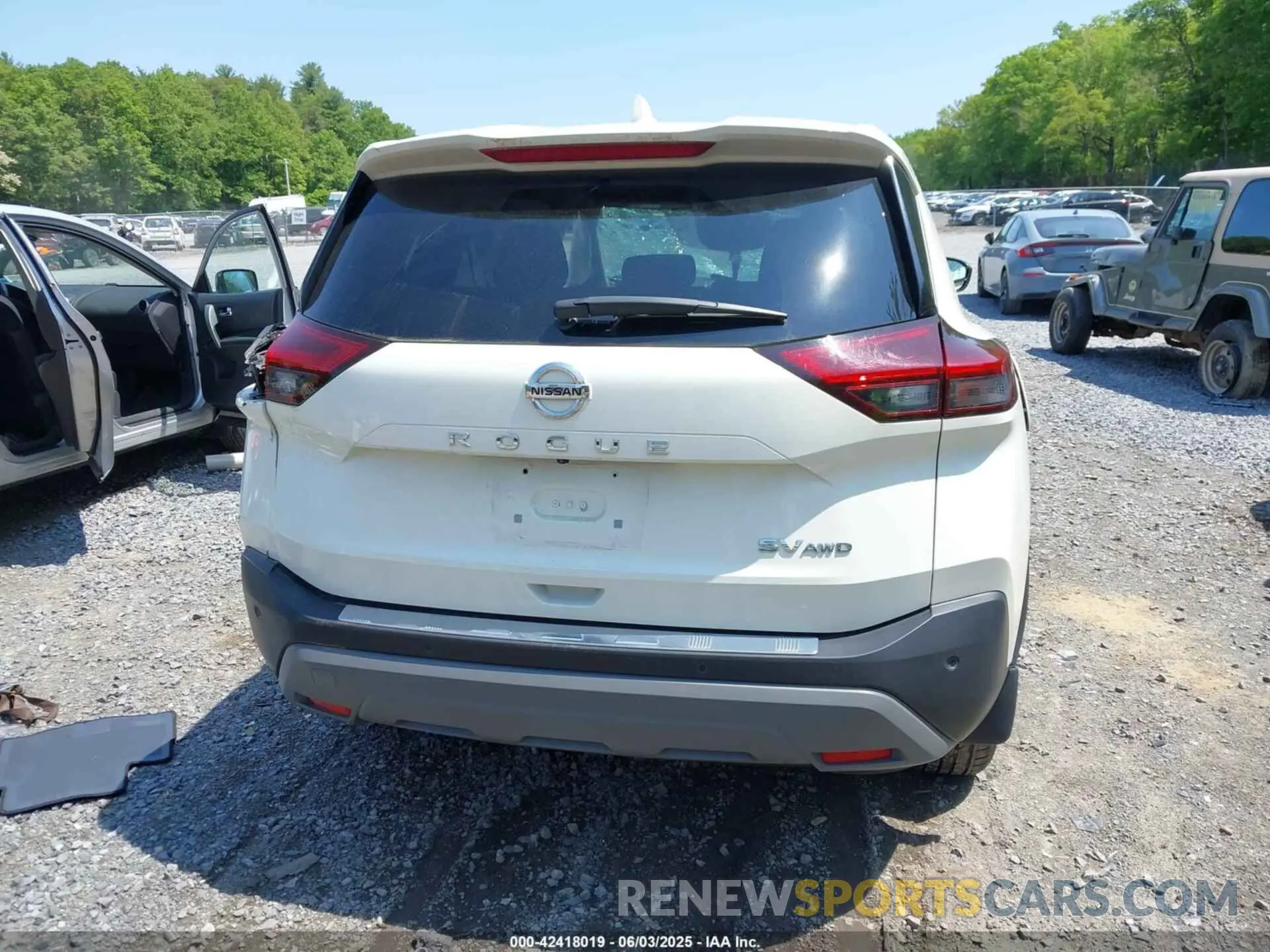 15 Photograph of a damaged car JN8AT3BBXMW220751 NISSAN ROGUE 2021