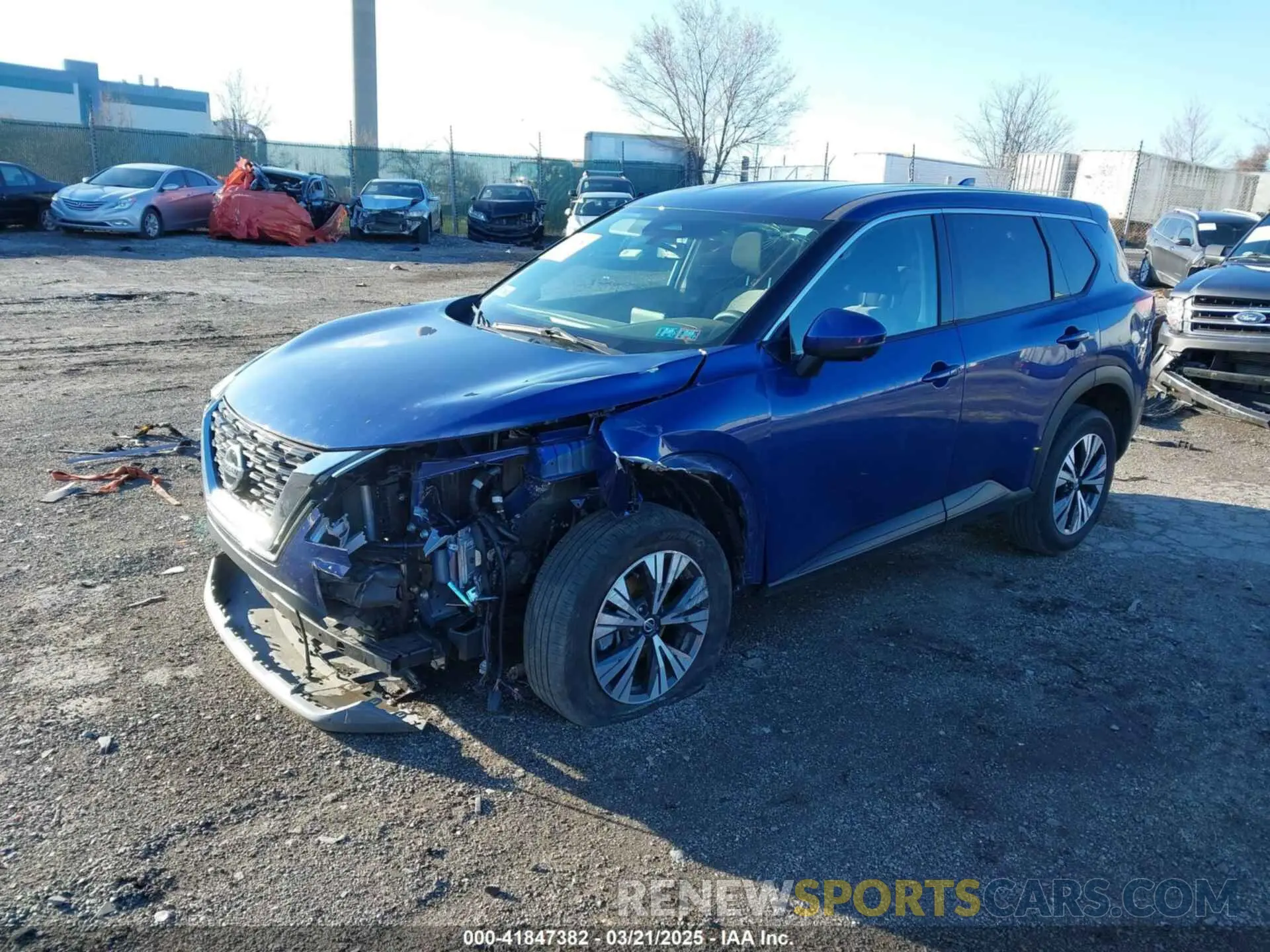 2 Photograph of a damaged car JN8AT3BBXMW225142 NISSAN ROGUE 2021