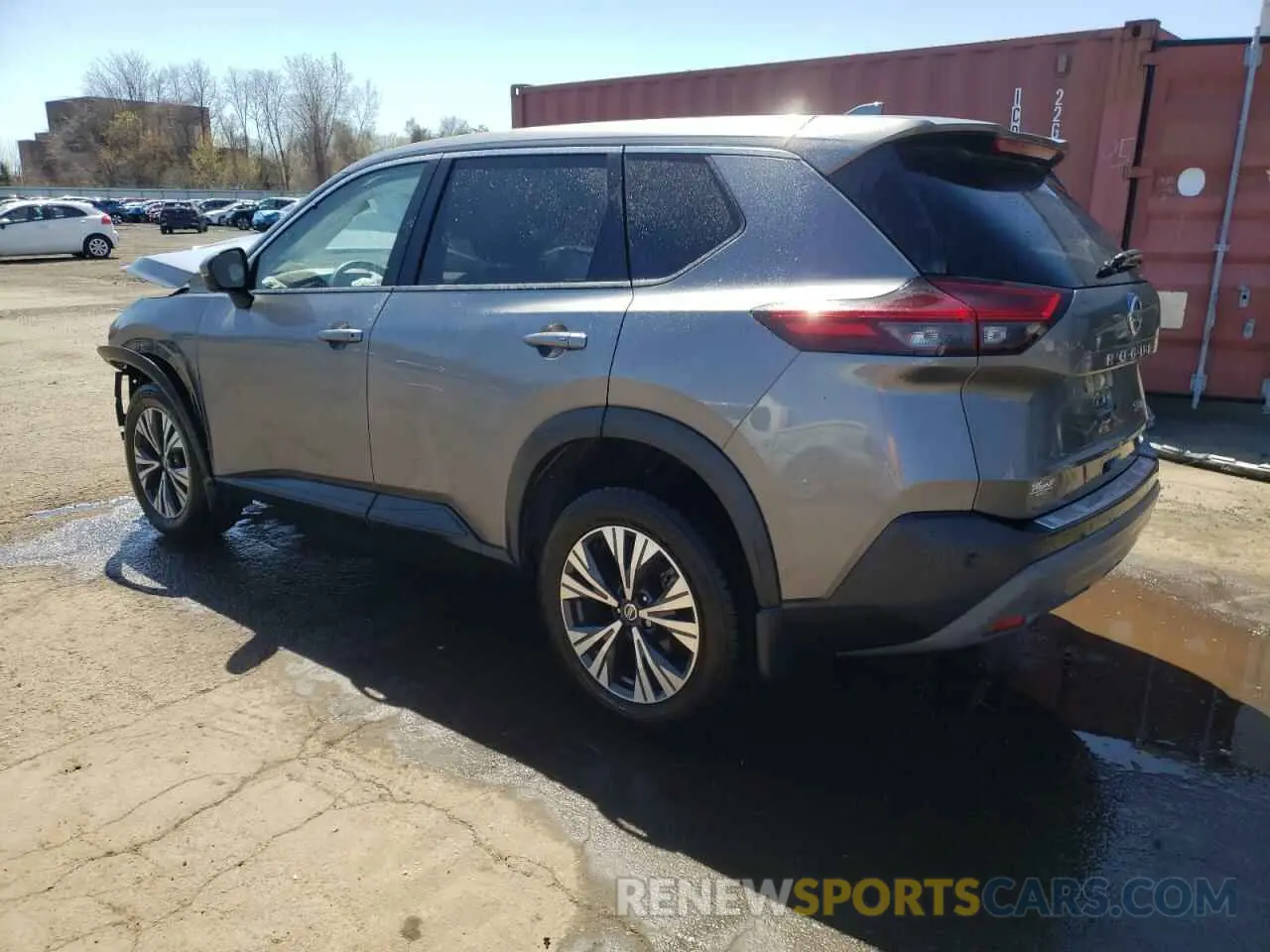 2 Photograph of a damaged car JN8AT3BBXMW232219 NISSAN ROGUE 2021