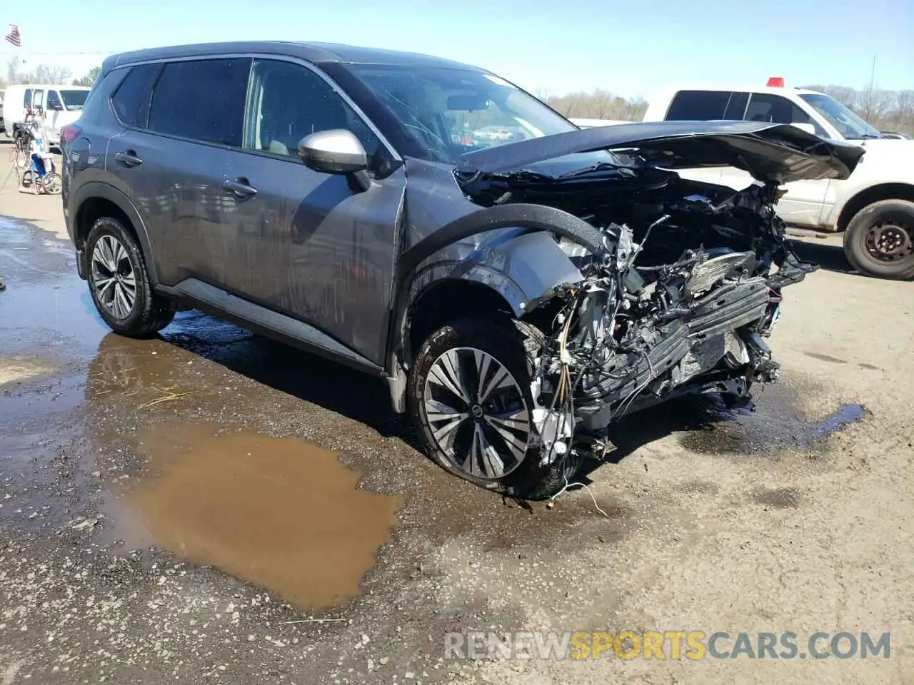 4 Photograph of a damaged car JN8AT3BBXMW232219 NISSAN ROGUE 2021