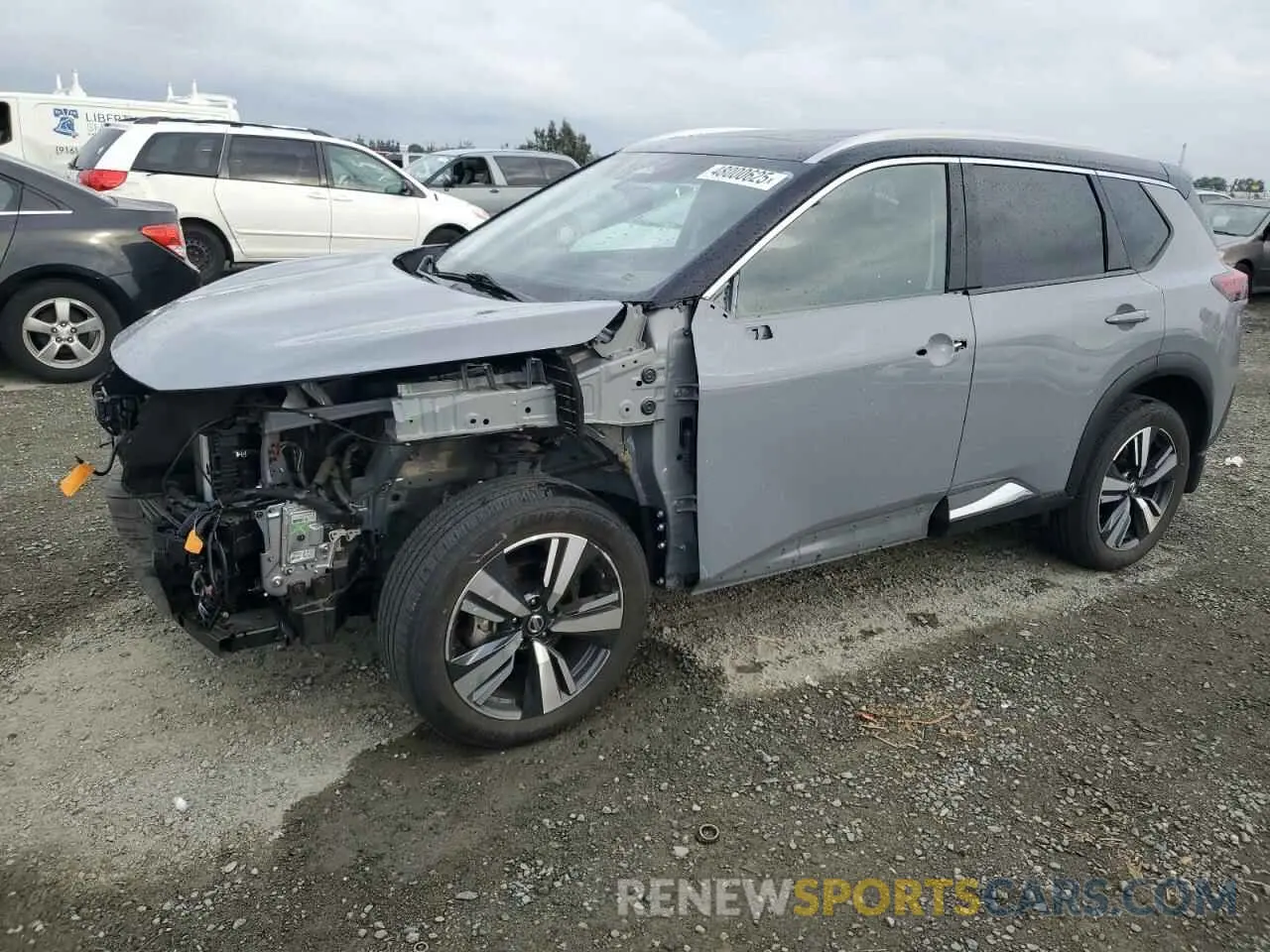 1 Photograph of a damaged car JN8AT3CA0MW020175 NISSAN ROGUE 2021