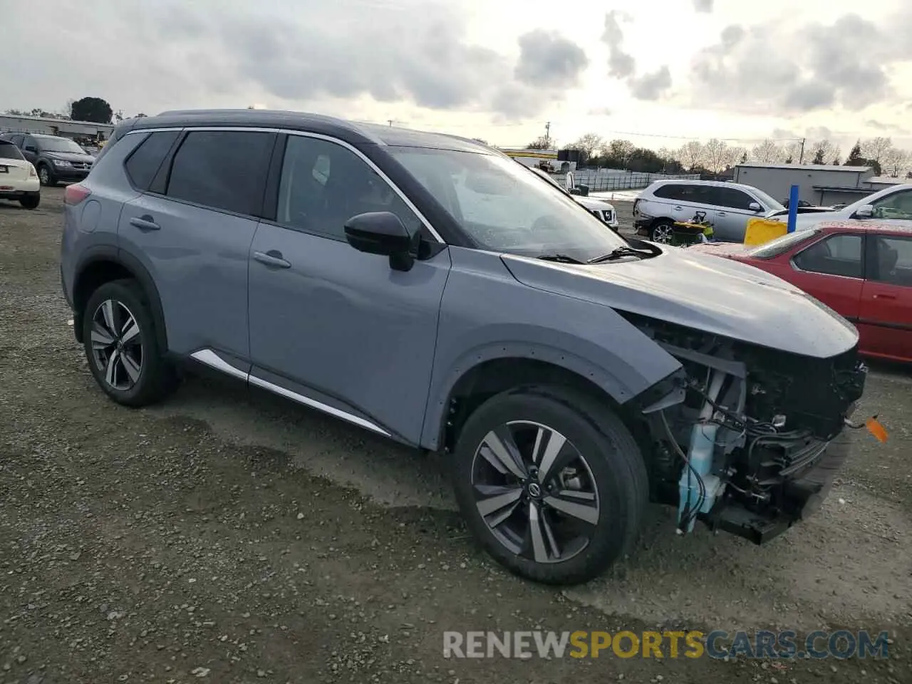 4 Photograph of a damaged car JN8AT3CA0MW020175 NISSAN ROGUE 2021