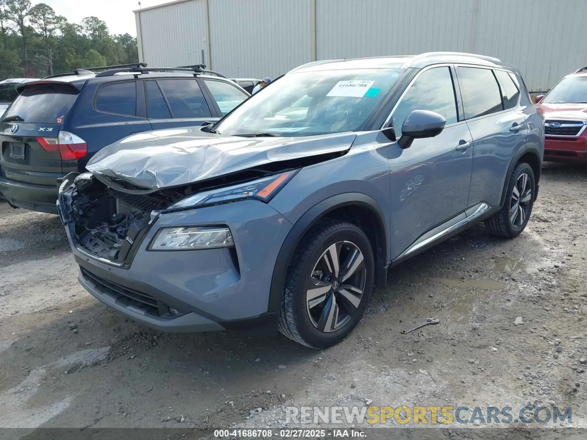 2 Photograph of a damaged car JN8AT3CA1MW028852 NISSAN ROGUE 2021