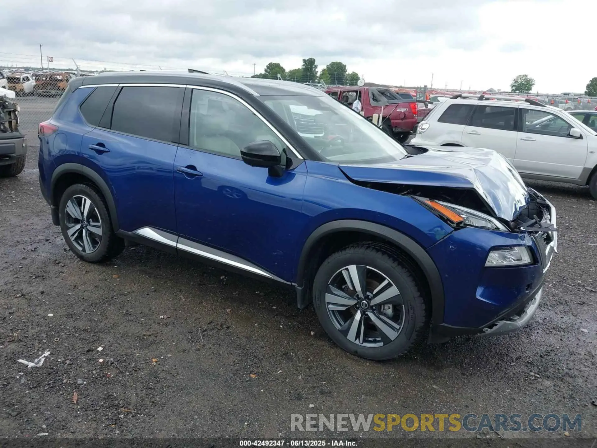 1 Photograph of a damaged car JN8AT3CA2MW020694 NISSAN ROGUE 2021