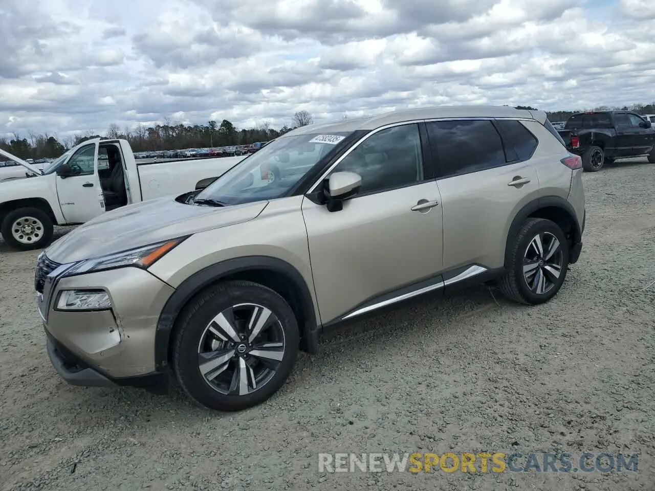 1 Photograph of a damaged car JN8AT3CA2MW027144 NISSAN ROGUE 2021