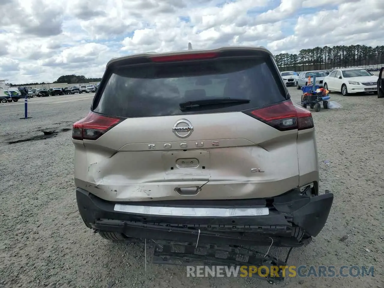 6 Photograph of a damaged car JN8AT3CA2MW027144 NISSAN ROGUE 2021