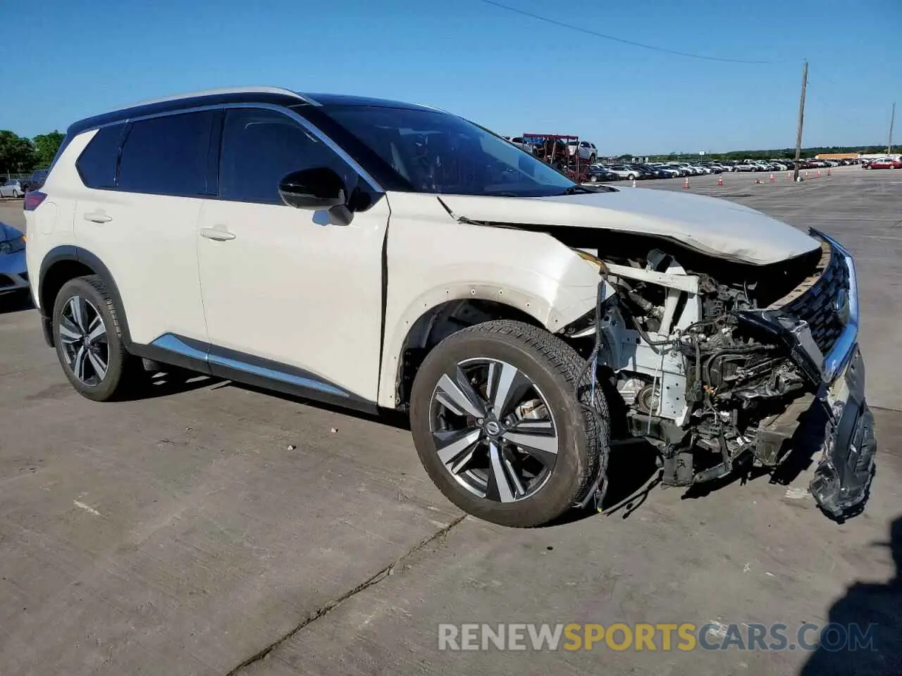 4 Photograph of a damaged car JN8AT3CA2MW028701 NISSAN ROGUE 2021