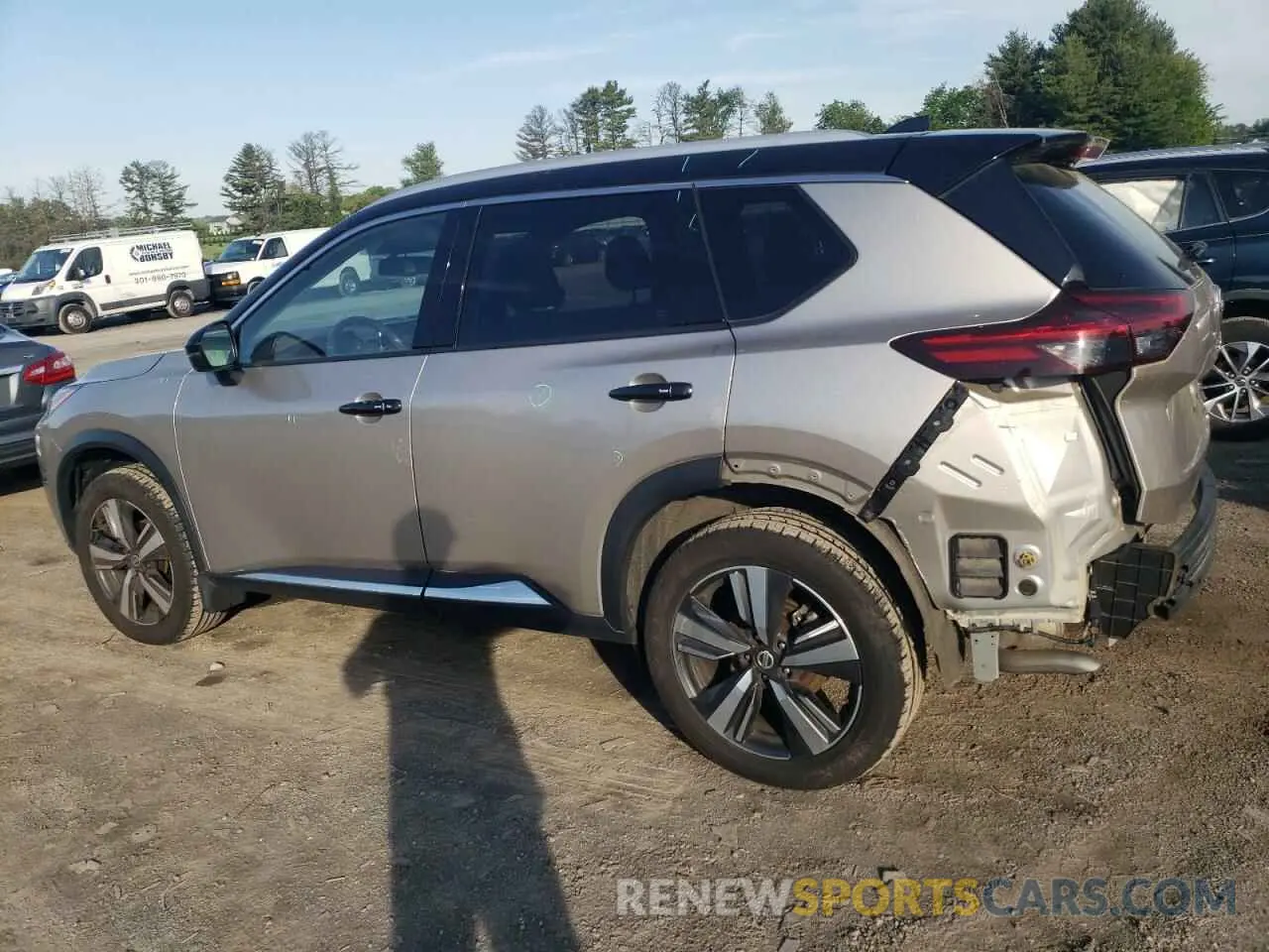 2 Photograph of a damaged car JN8AT3CA3MW012829 NISSAN ROGUE 2021