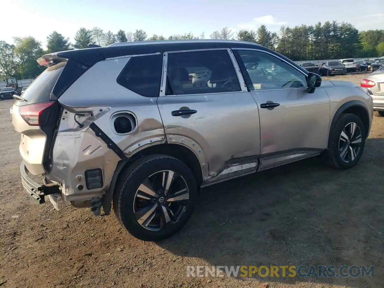 3 Photograph of a damaged car JN8AT3CA3MW012829 NISSAN ROGUE 2021