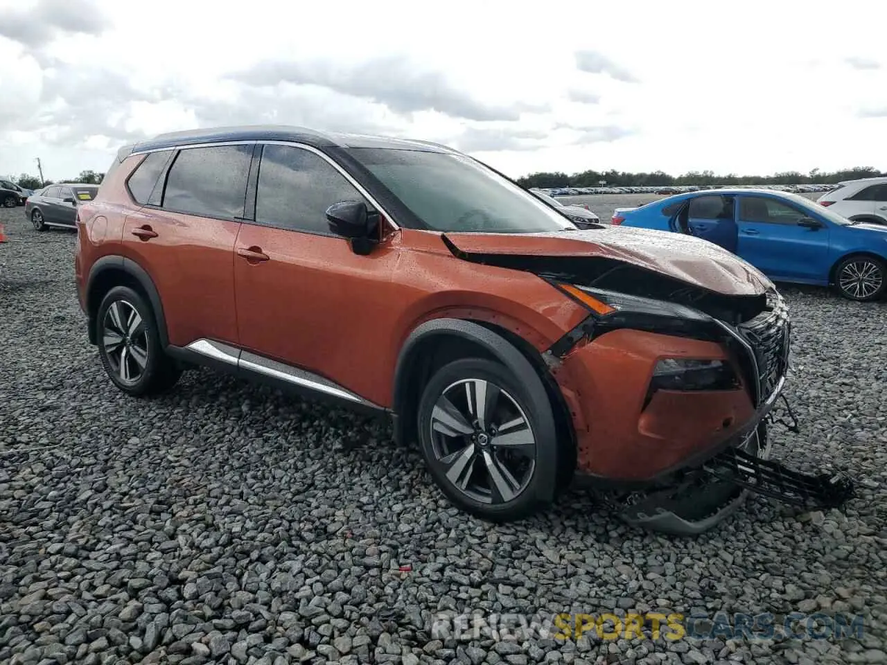 4 Photograph of a damaged car JN8AT3CA3MW014600 NISSAN ROGUE 2021