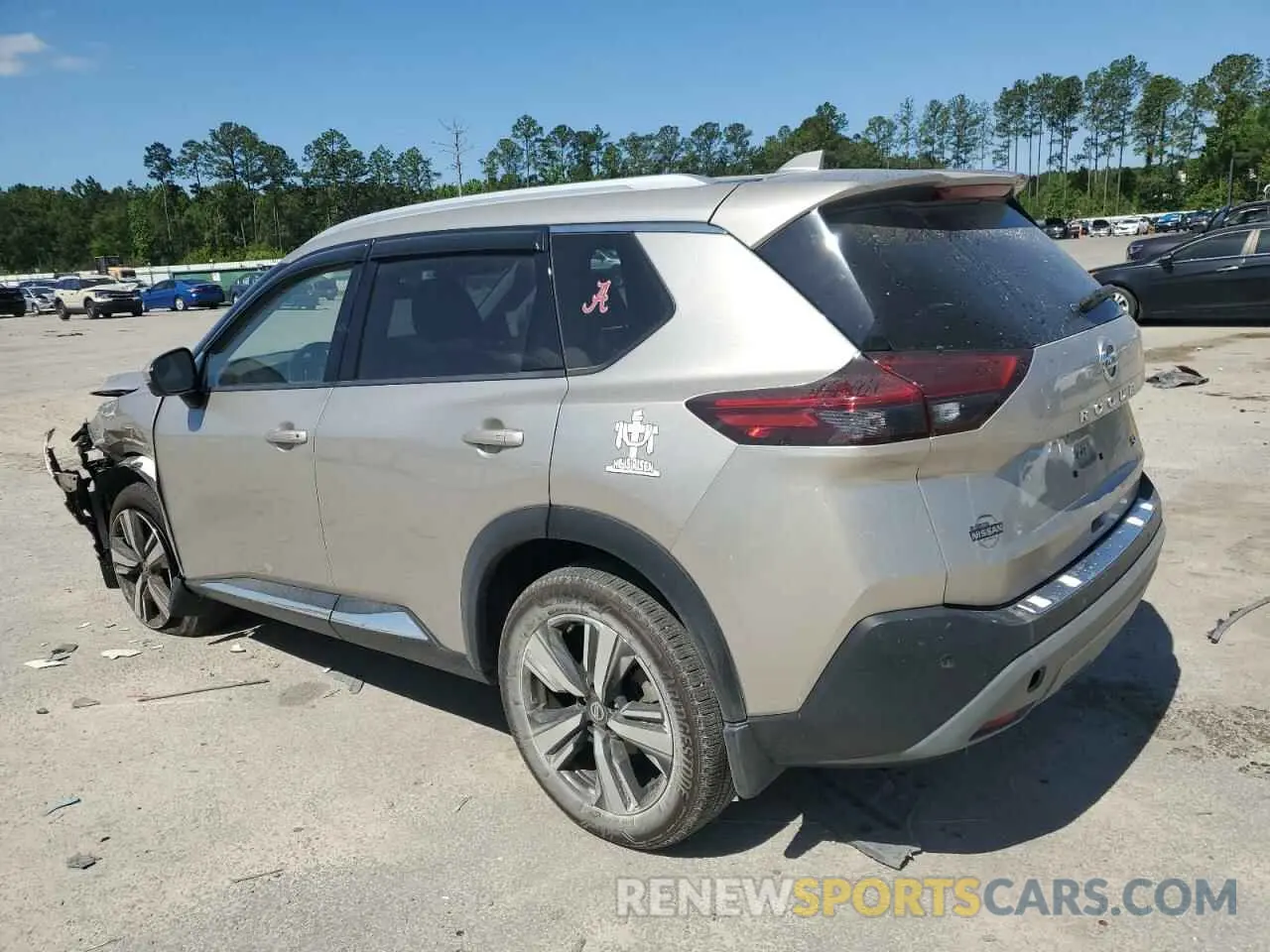 2 Photograph of a damaged car JN8AT3CA3MW027752 NISSAN ROGUE 2021