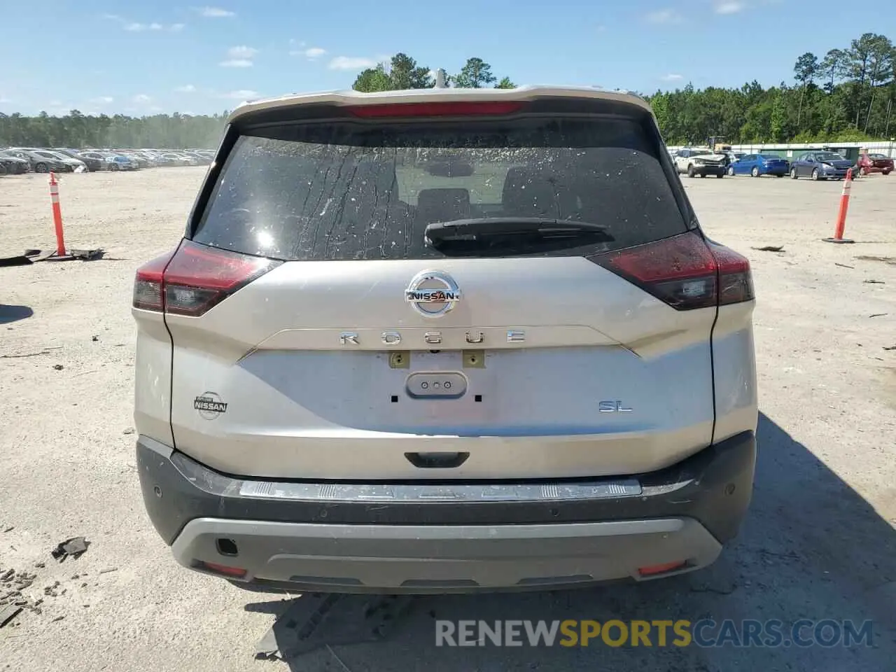 6 Photograph of a damaged car JN8AT3CA3MW027752 NISSAN ROGUE 2021