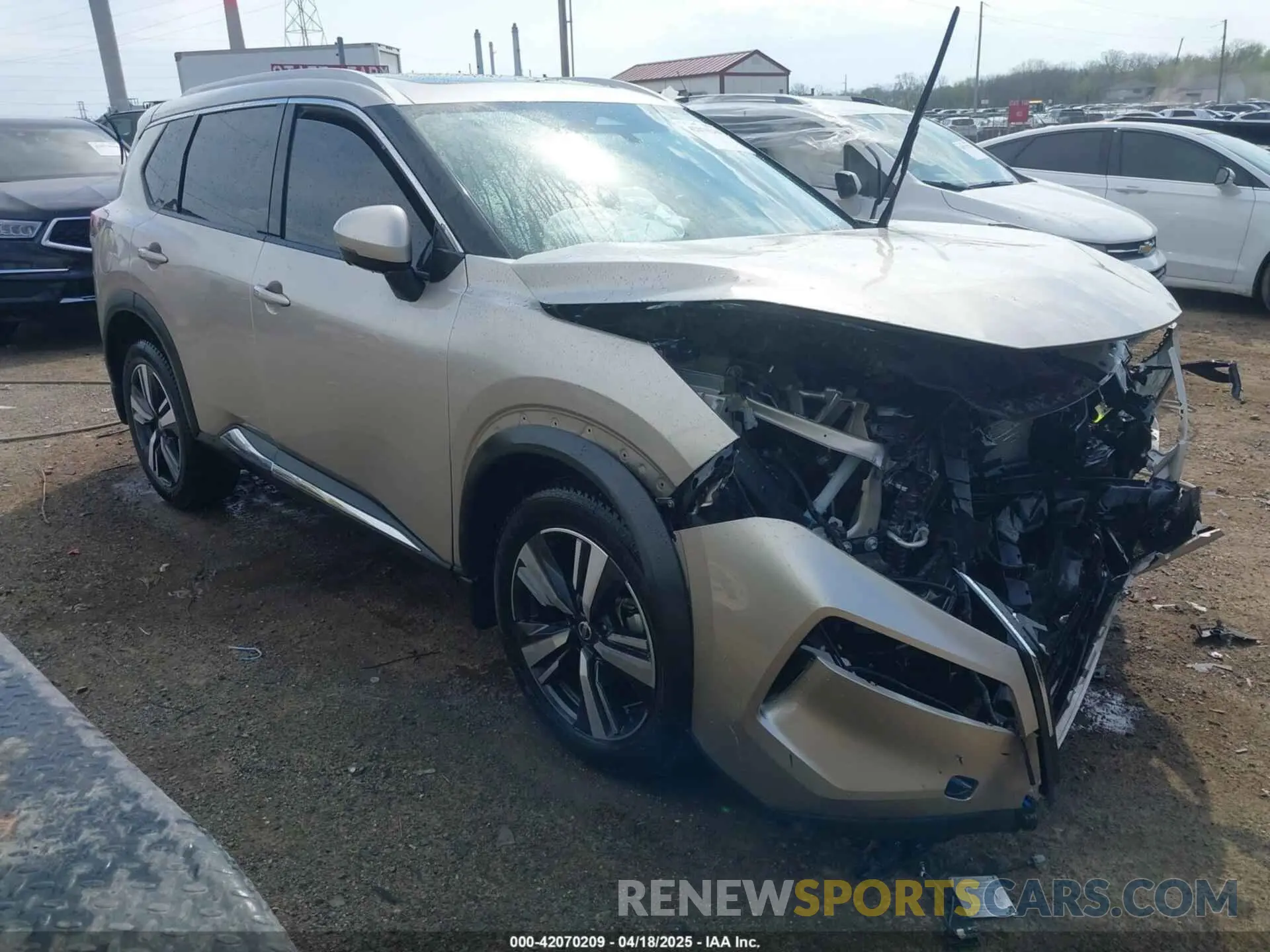 1 Photograph of a damaged car JN8AT3CA4MW028473 NISSAN ROGUE 2021