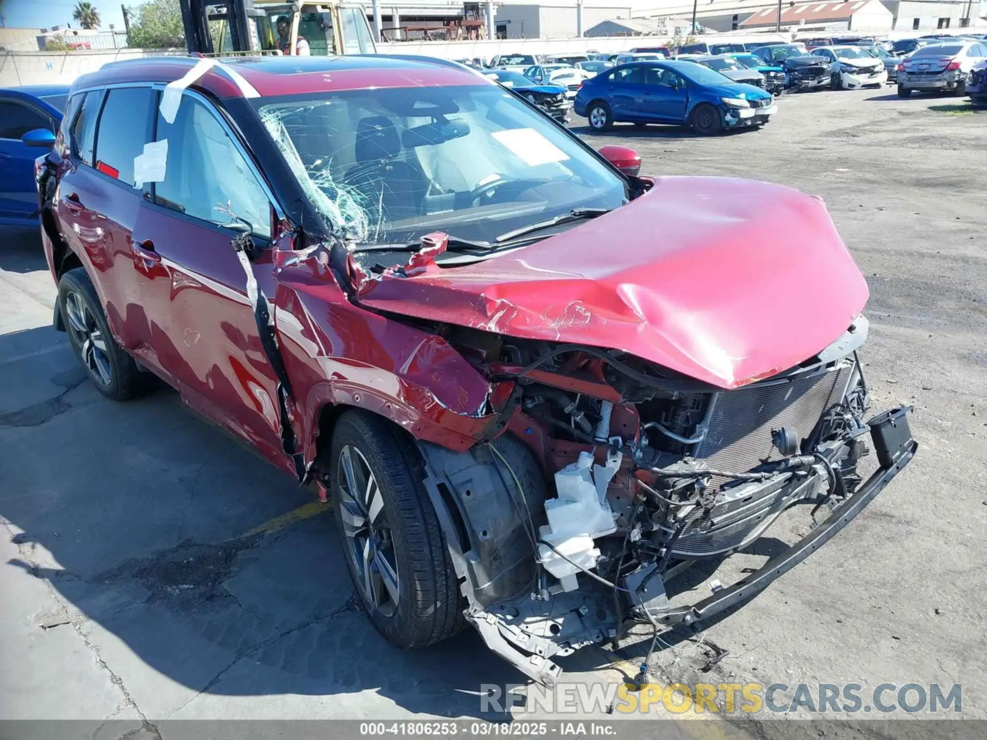 1 Photograph of a damaged car JN8AT3CA6MW029284 NISSAN ROGUE 2021