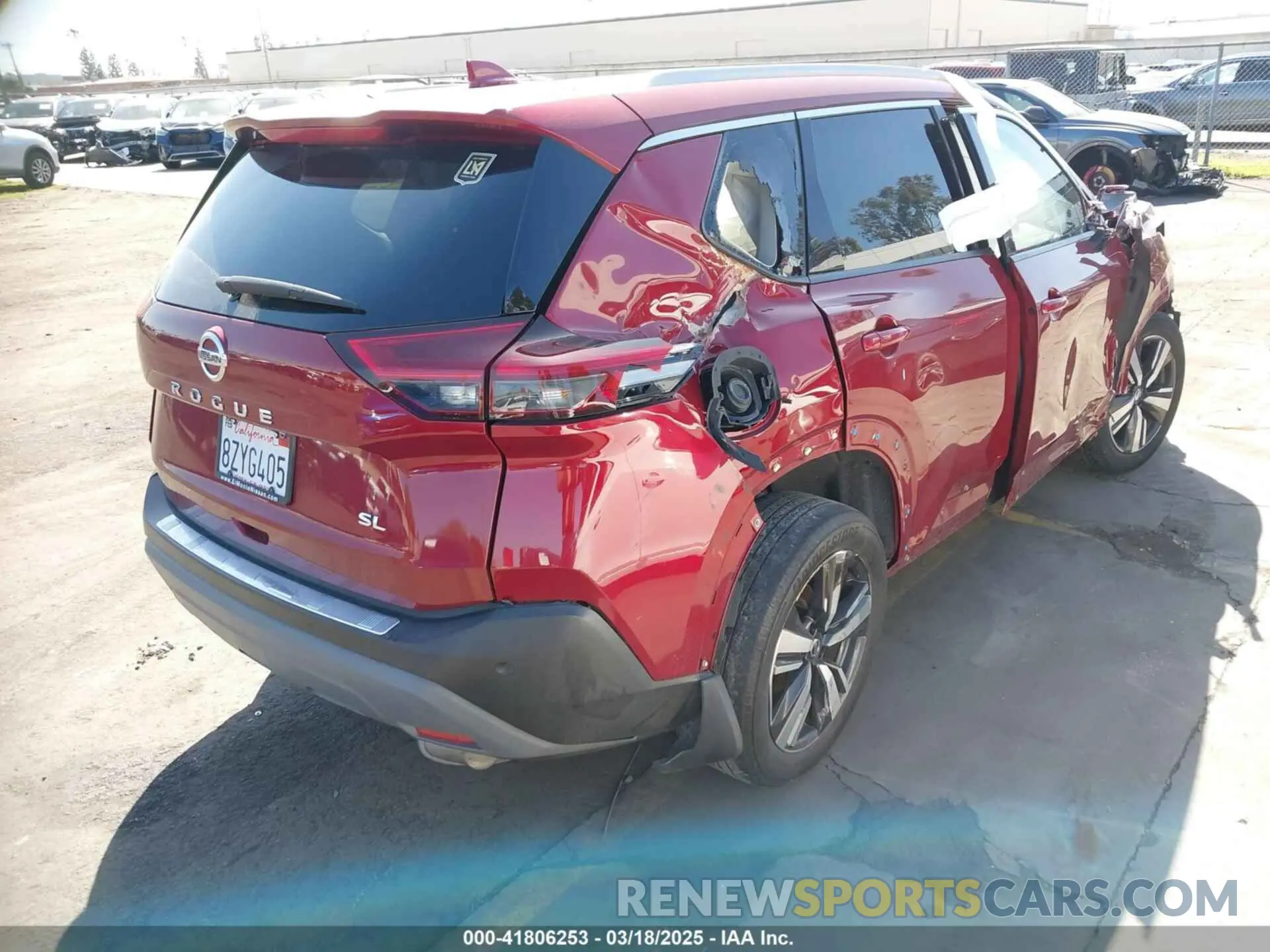 4 Photograph of a damaged car JN8AT3CA6MW029284 NISSAN ROGUE 2021