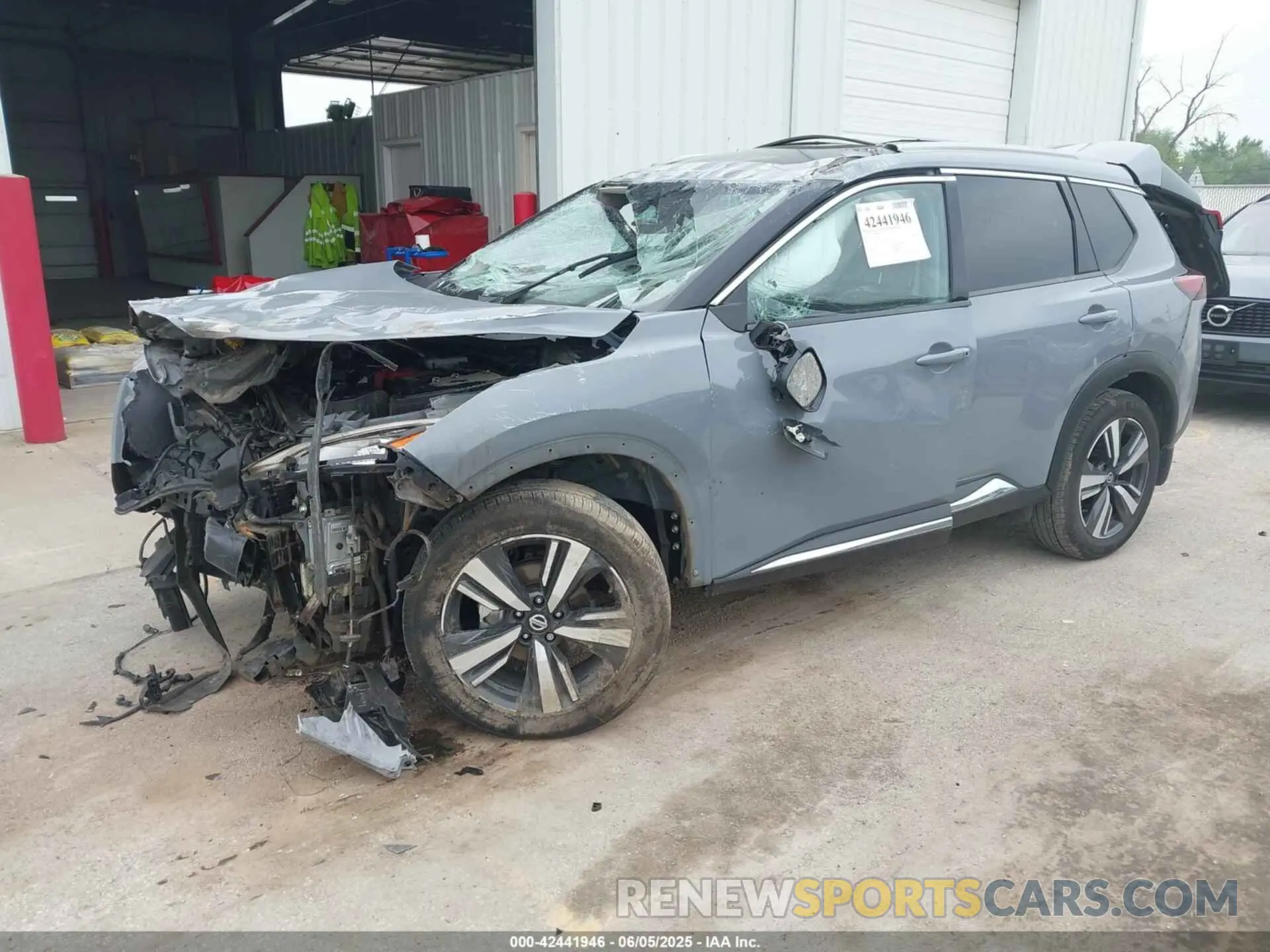2 Photograph of a damaged car JN8AT3CAXMW027893 NISSAN ROGUE 2021