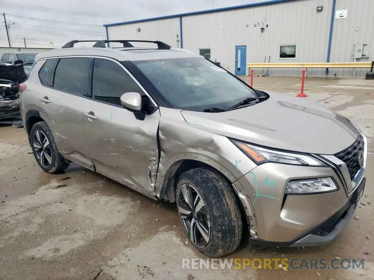 4 Photograph of a damaged car JN8AT3CB2MW236652 NISSAN ROGUE 2021