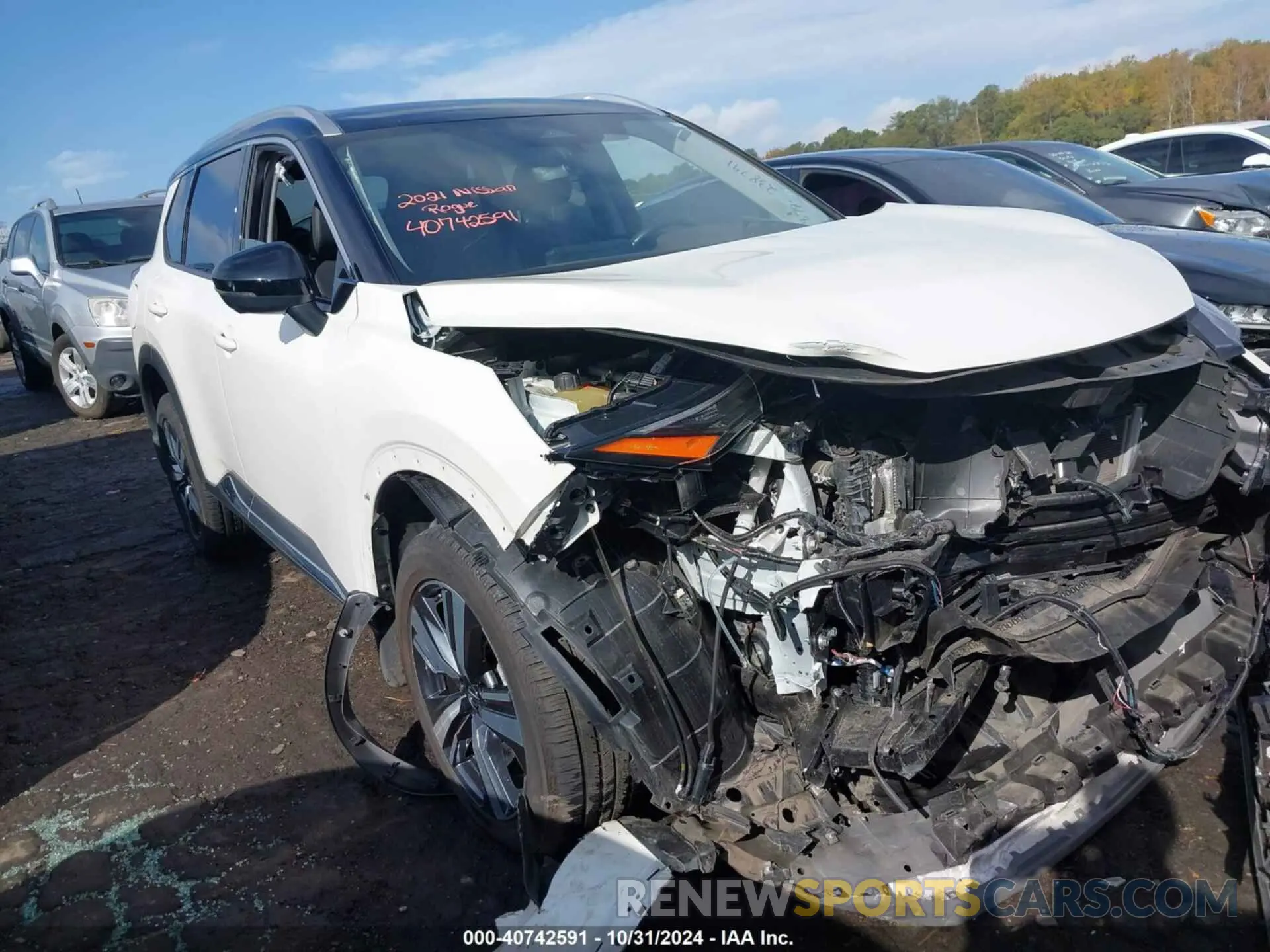 16 Photograph of a damaged car JN8AT3CB4MW238791 NISSAN ROGUE 2021
