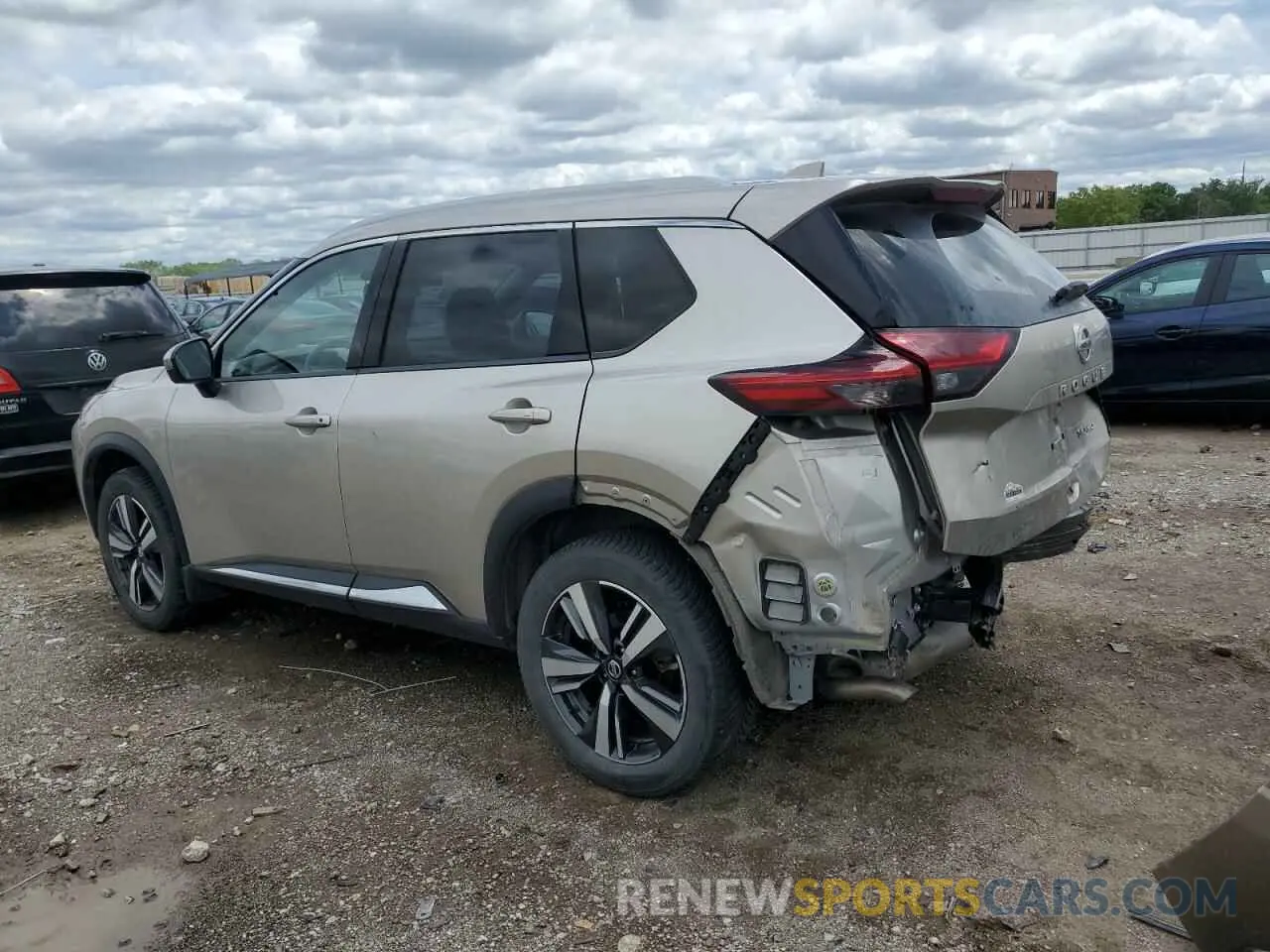 2 Photograph of a damaged car JN8AT3CB6MW236900 NISSAN ROGUE 2021