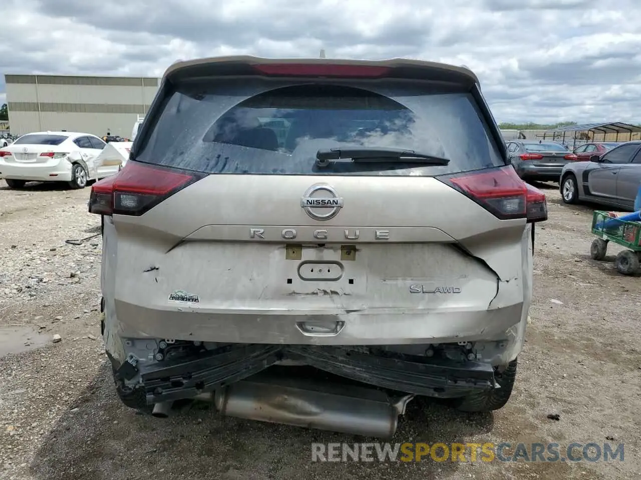 6 Photograph of a damaged car JN8AT3CB6MW236900 NISSAN ROGUE 2021