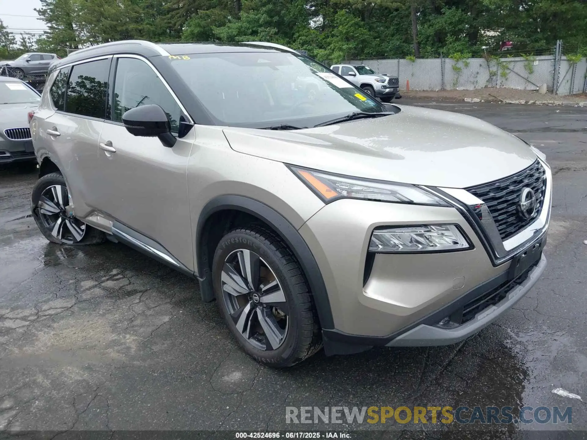 1 Photograph of a damaged car JN8AT3CB6MW237156 NISSAN ROGUE 2021