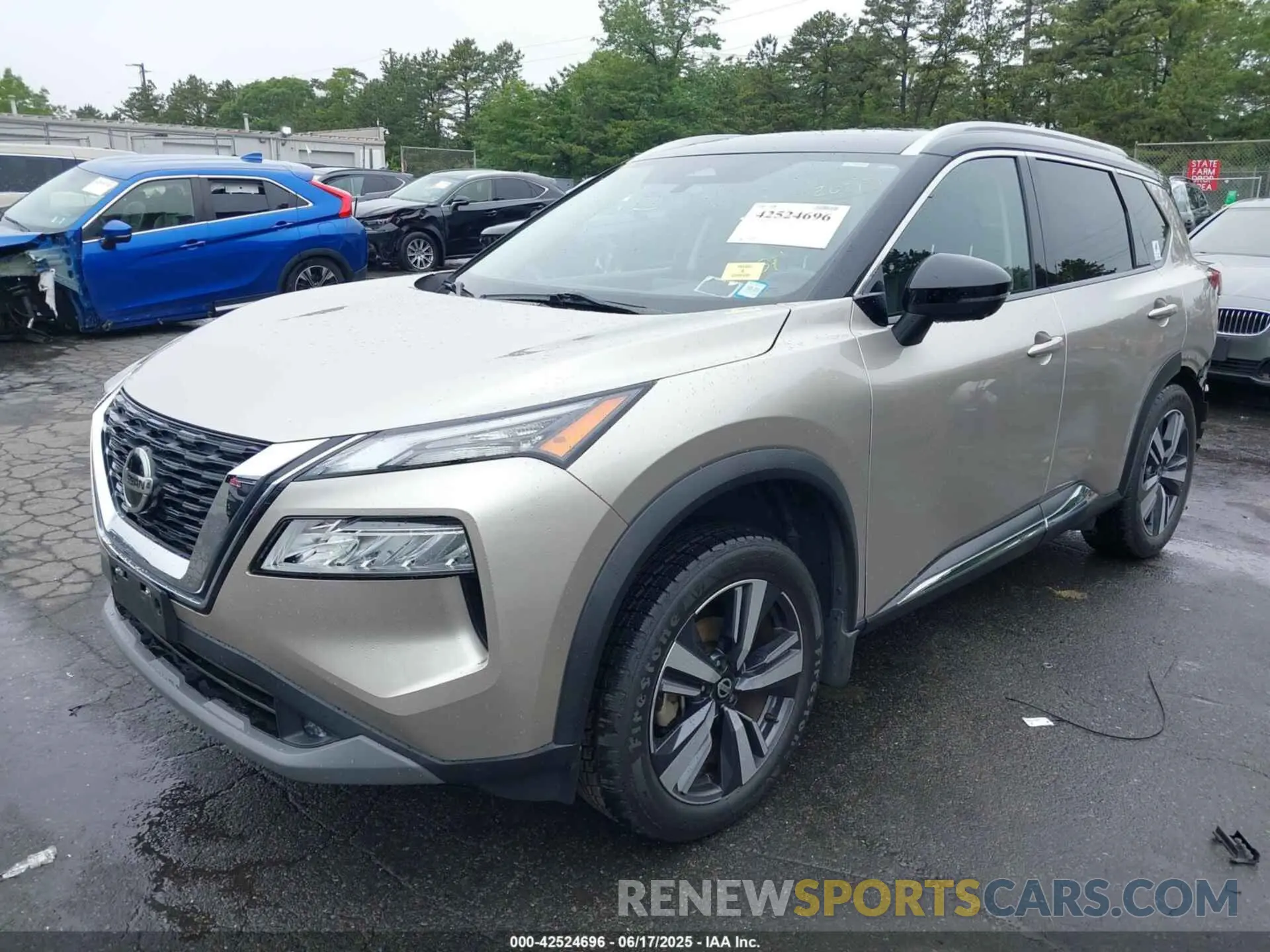2 Photograph of a damaged car JN8AT3CB6MW237156 NISSAN ROGUE 2021