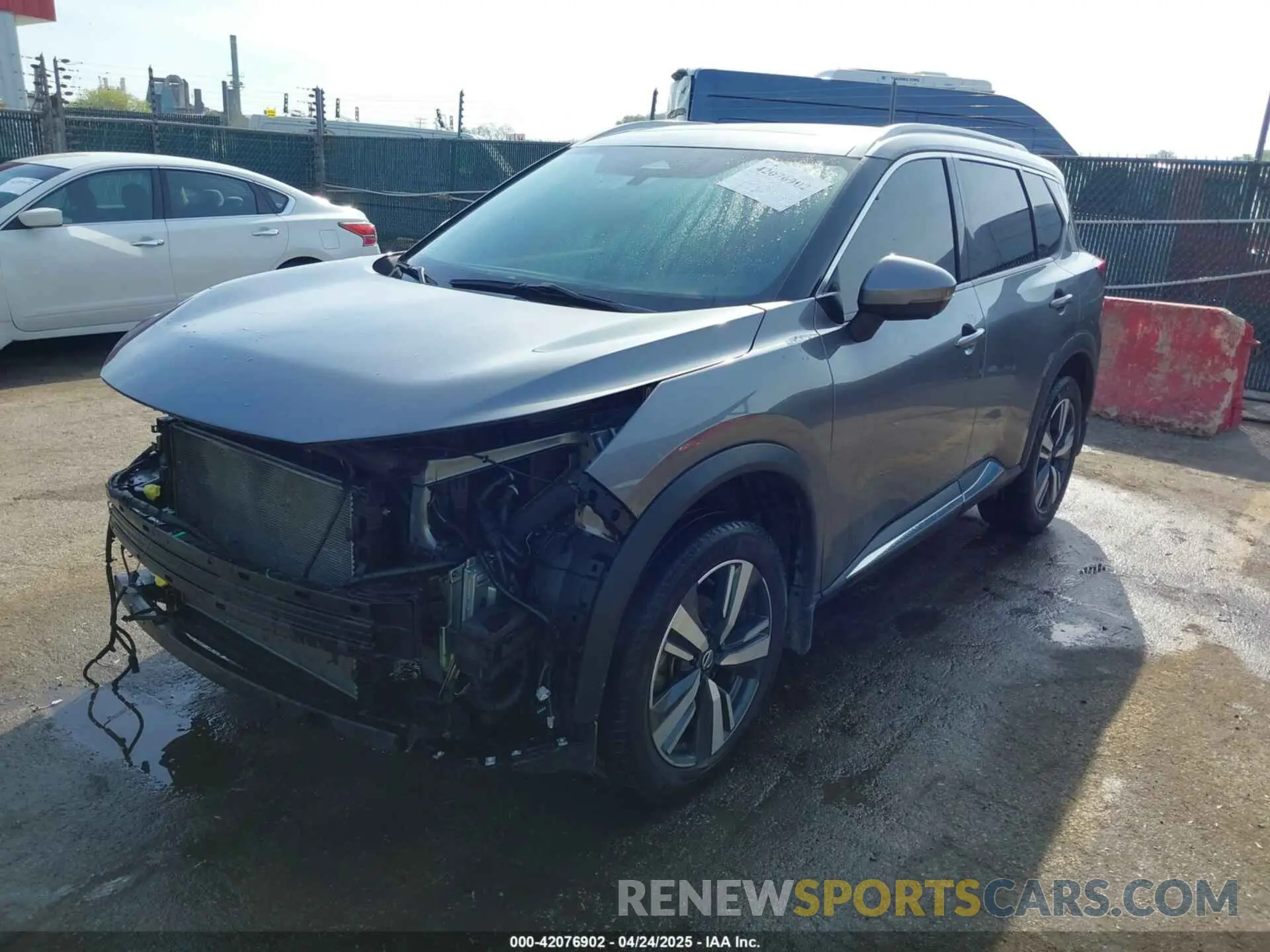 2 Photograph of a damaged car JN8AT3CB6MW239652 NISSAN ROGUE 2021