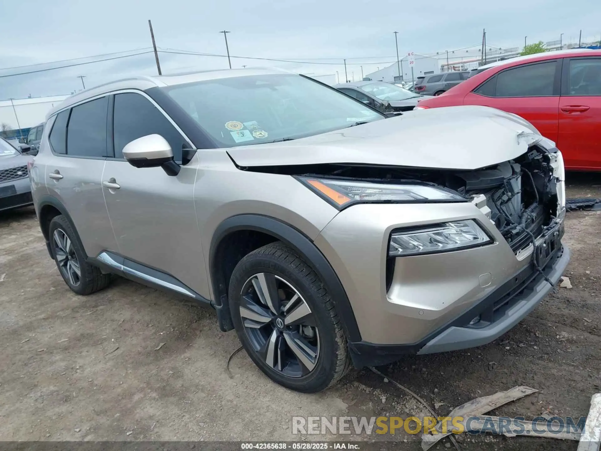 1 Photograph of a damaged car JN8AT3CB6MW240185 NISSAN ROGUE 2021