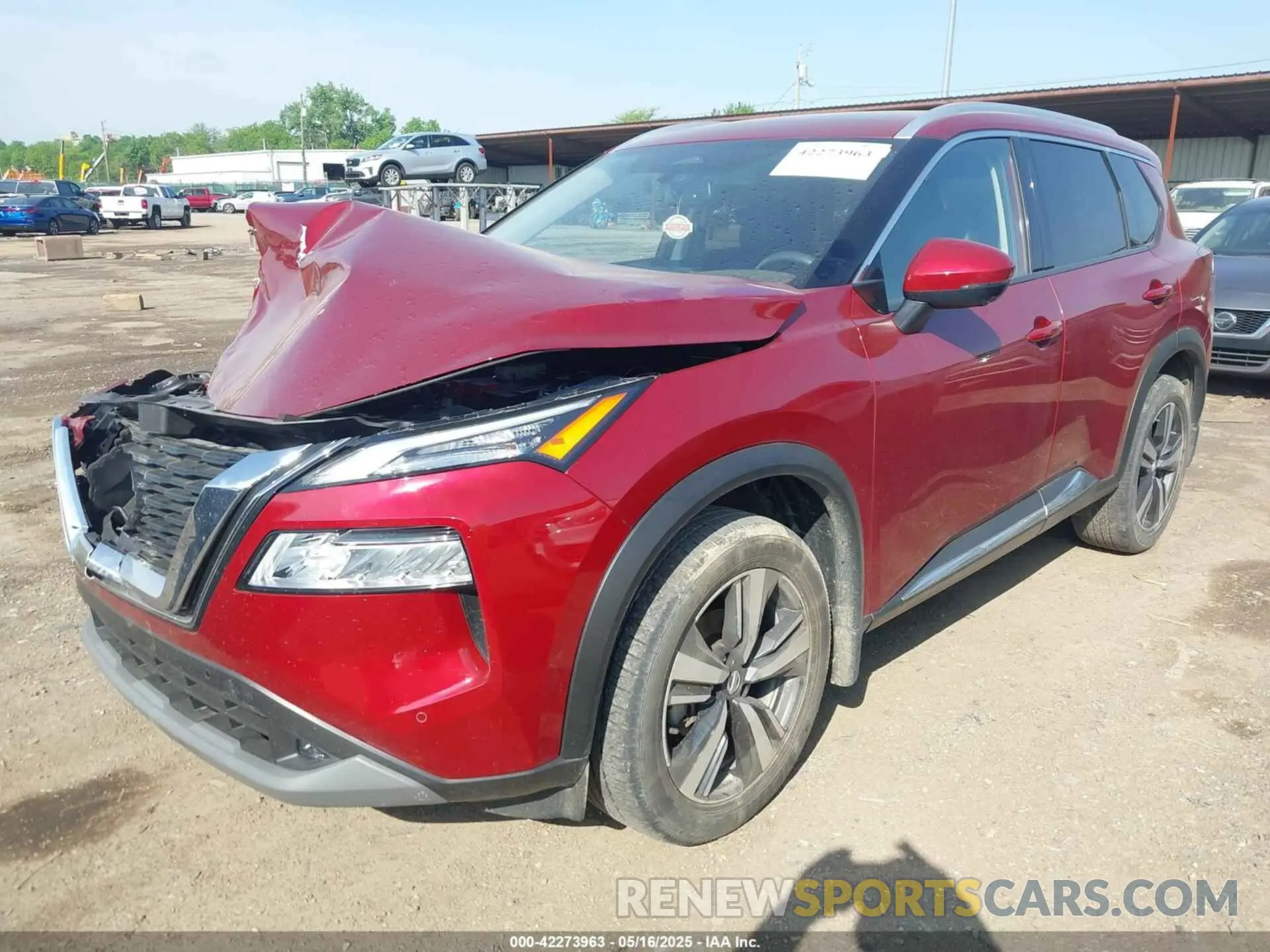 2 Photograph of a damaged car JN8AT3CB8MW239877 NISSAN ROGUE 2021