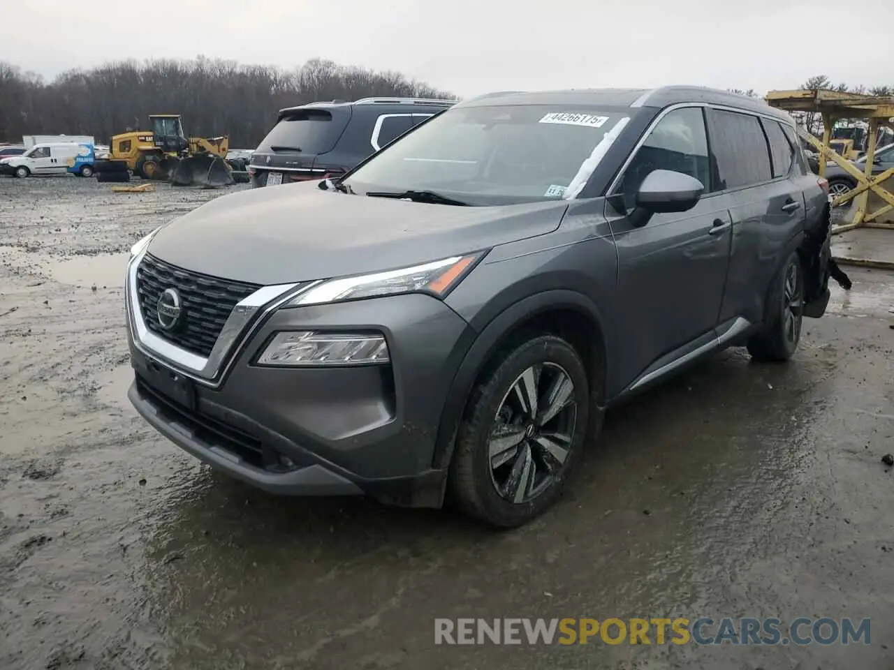 1 Photograph of a damaged car JN8AT3CB8MW240138 NISSAN ROGUE 2021
