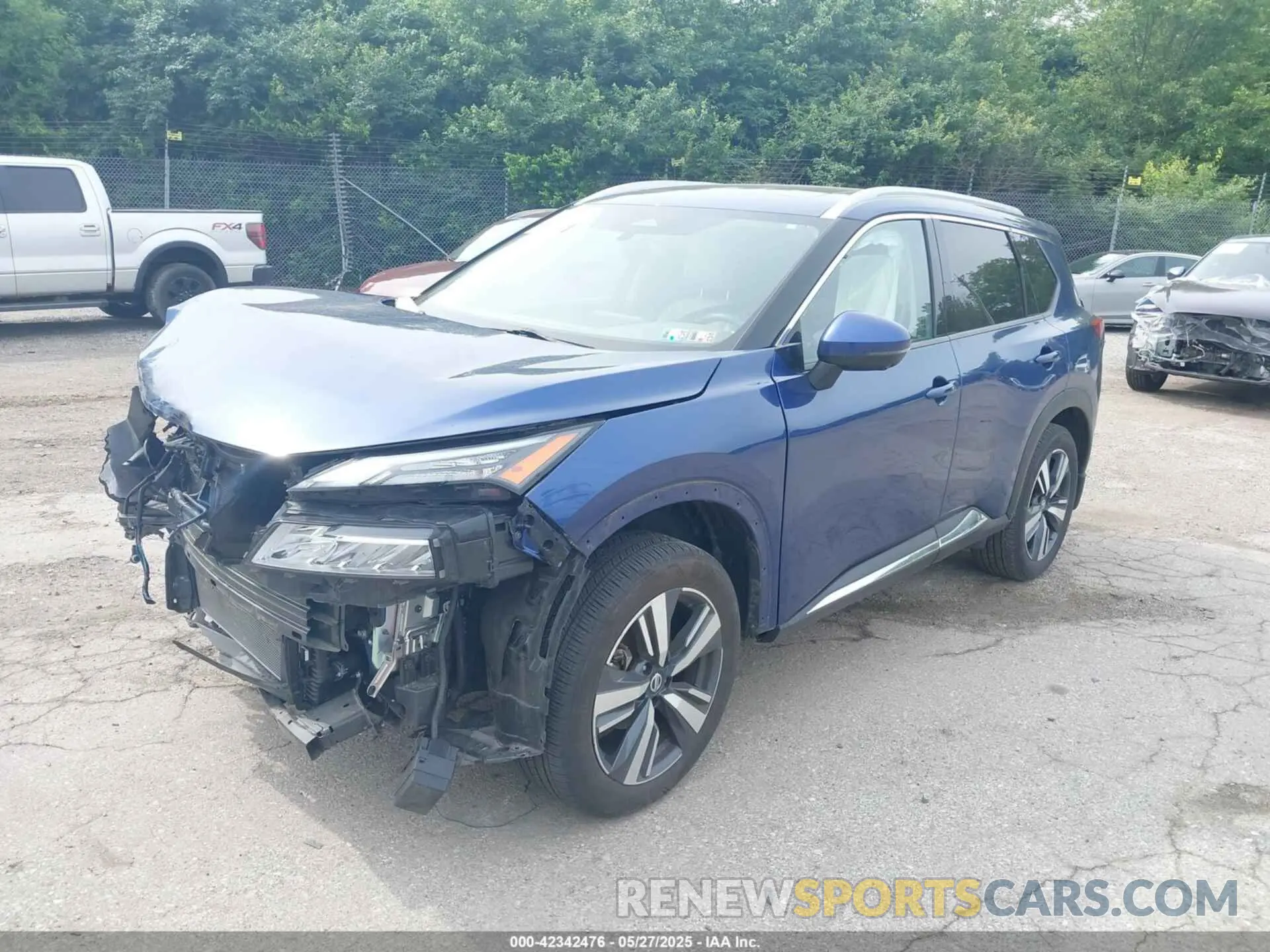 2 Photograph of a damaged car JN8AT3CB9MW219332 NISSAN ROGUE 2021