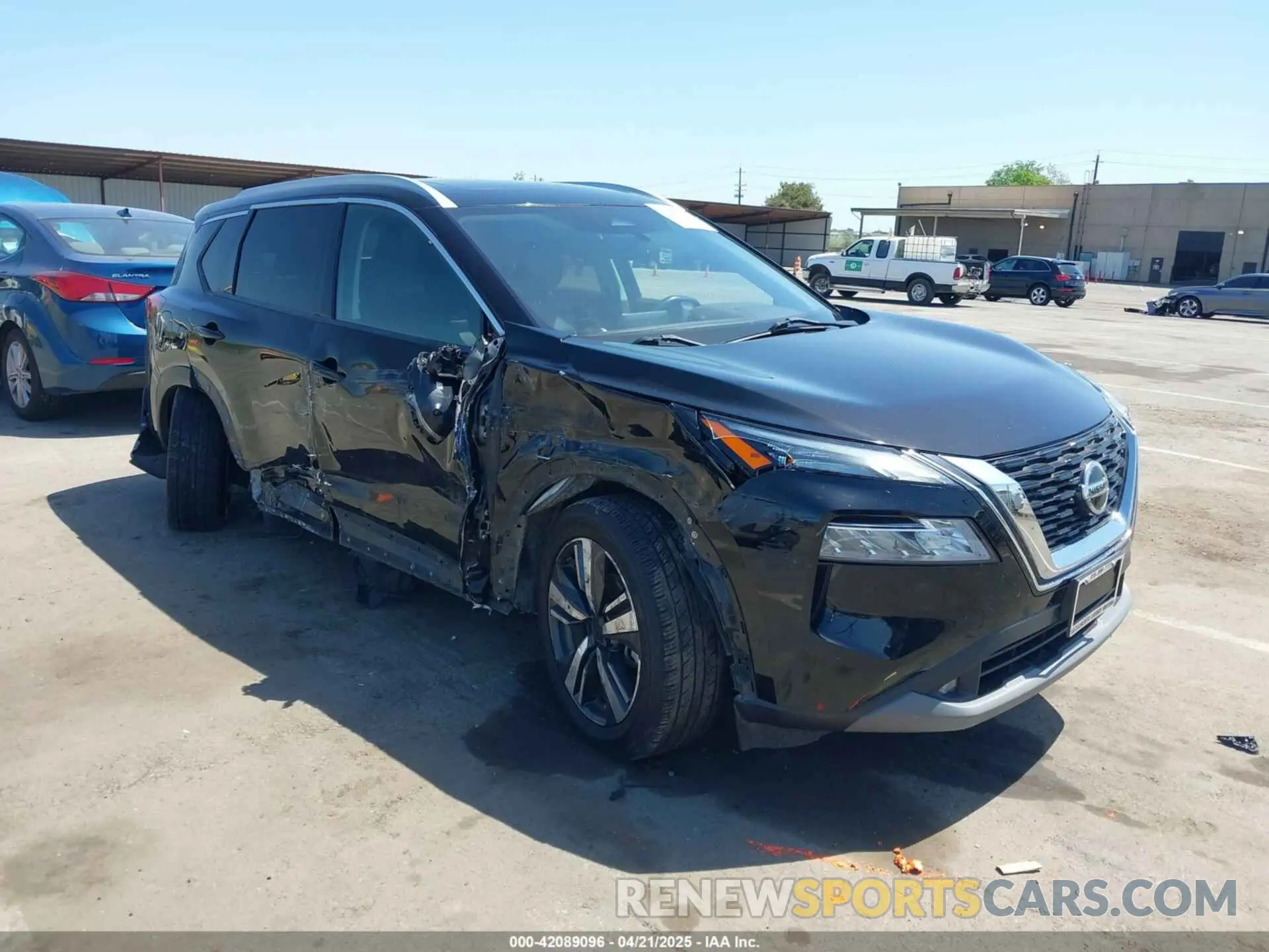 1 Photograph of a damaged car JN8AT3CBXMW224300 NISSAN ROGUE 2021