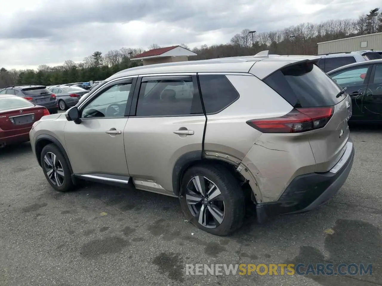 2 Photograph of a damaged car JN8AT3CBXMW236933 NISSAN ROGUE 2021
