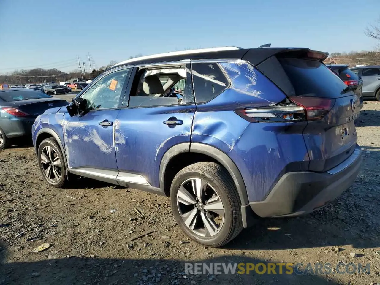 2 Photograph of a damaged car JN8AT3CBXMW238021 NISSAN ROGUE 2021