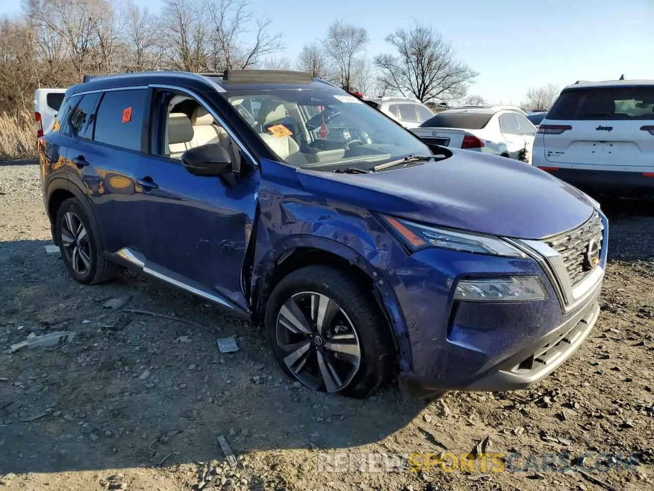 4 Photograph of a damaged car JN8AT3CBXMW238021 NISSAN ROGUE 2021