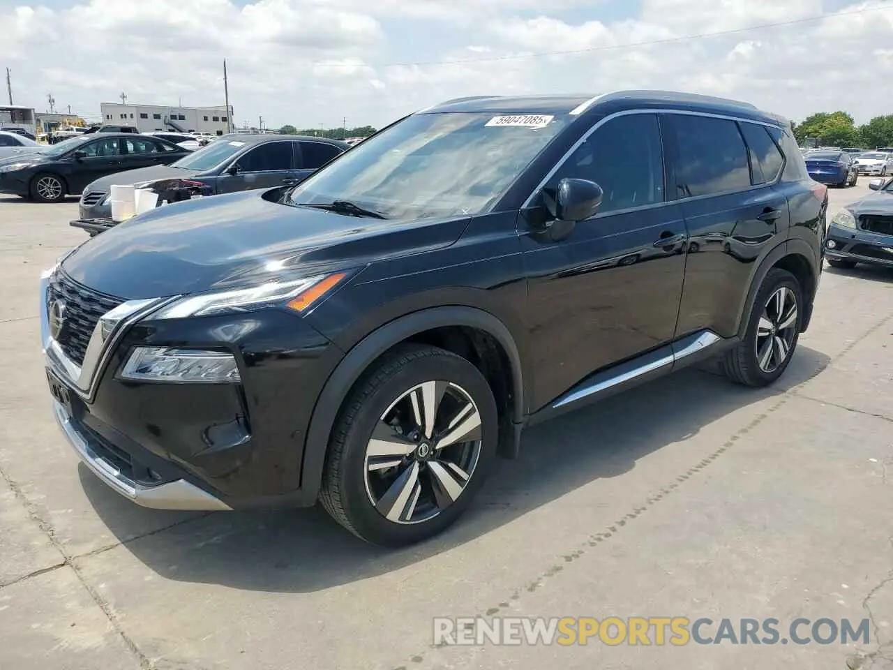 1 Photograph of a damaged car JN8AT3DC0MW100933 NISSAN ROGUE 2021