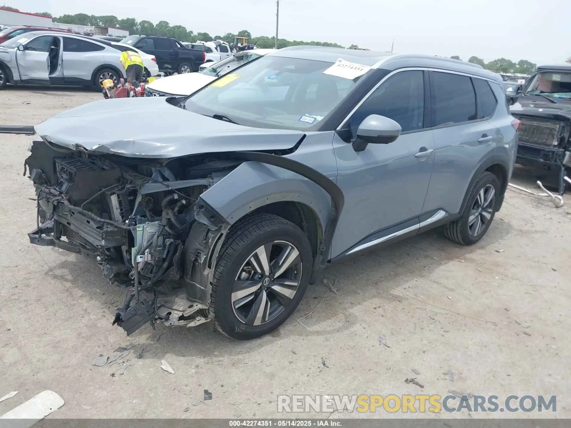 2 Photograph of a damaged car JN8AT3DC0MW102679 NISSAN ROGUE 2021