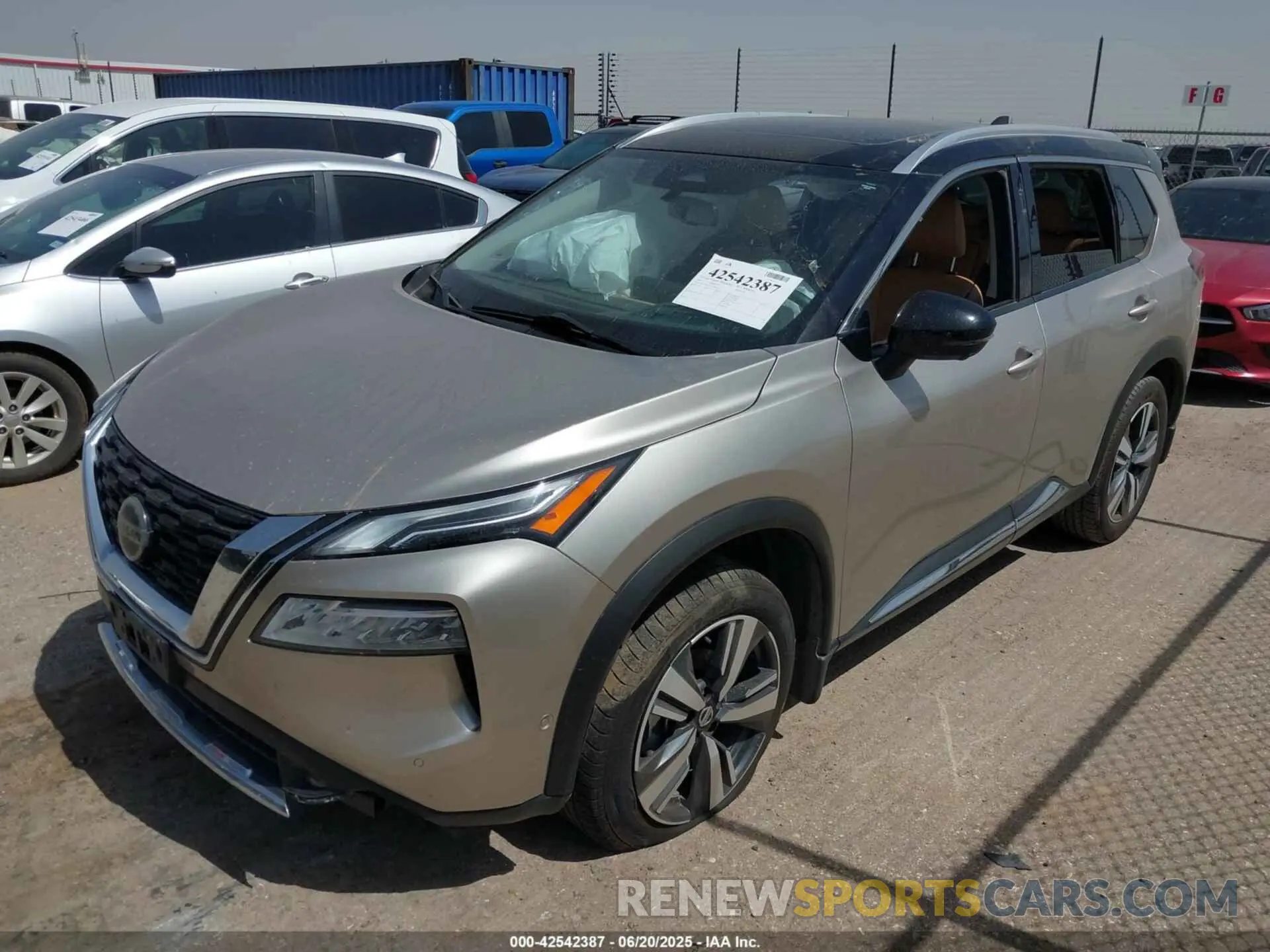 2 Photograph of a damaged car JN8AT3DC1MW100777 NISSAN ROGUE 2021