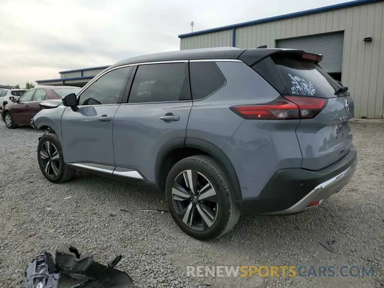 2 Photograph of a damaged car JN8AT3DC1MW104165 NISSAN ROGUE 2021