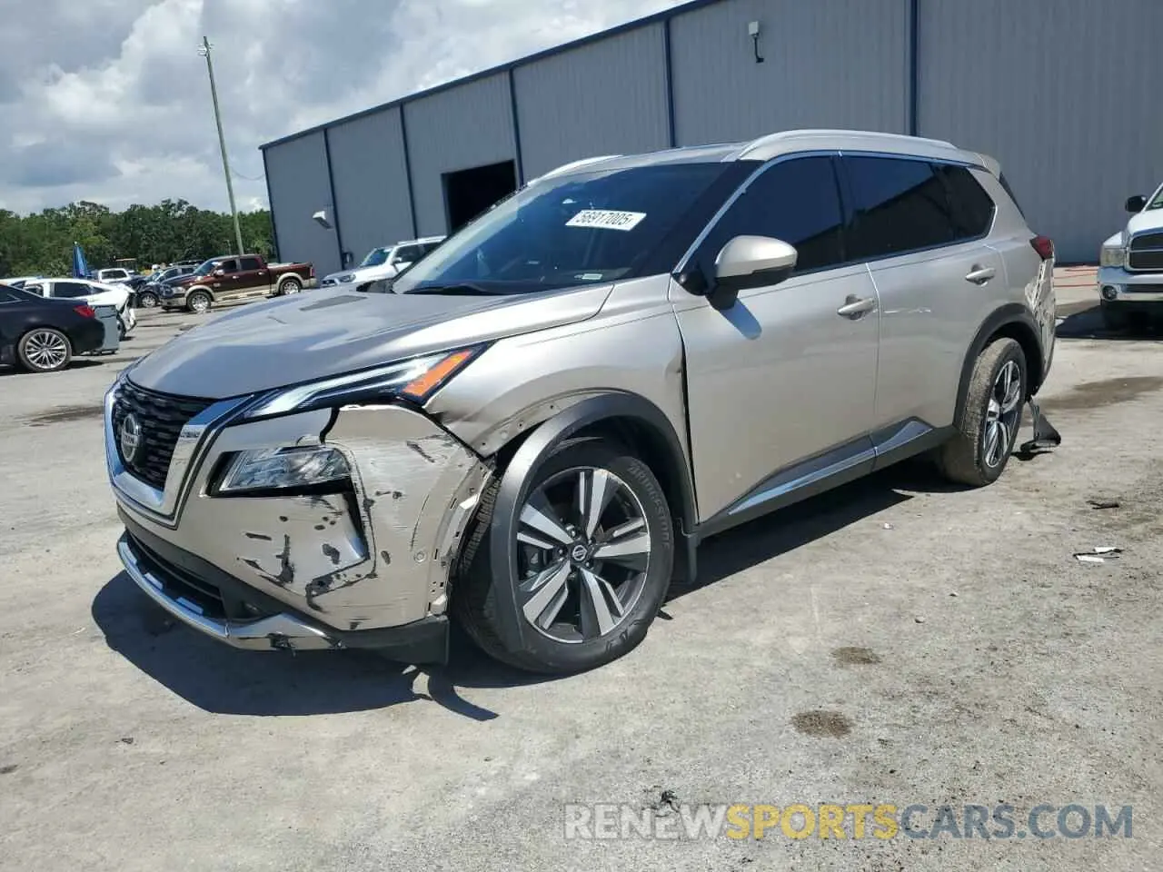 1 Photograph of a damaged car JN8AT3DC2MW106684 NISSAN ROGUE 2021