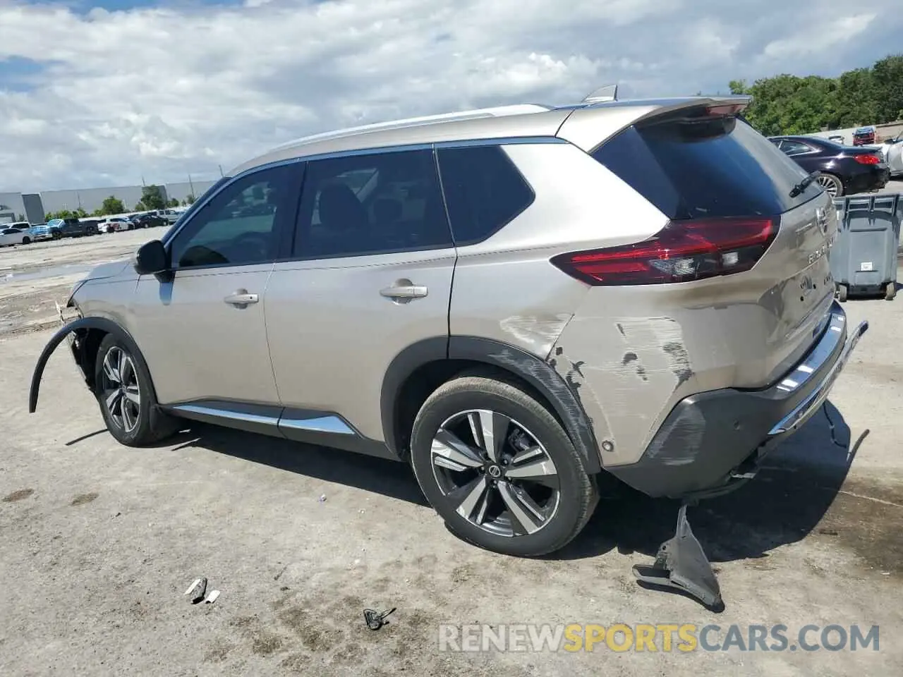 2 Photograph of a damaged car JN8AT3DC2MW106684 NISSAN ROGUE 2021