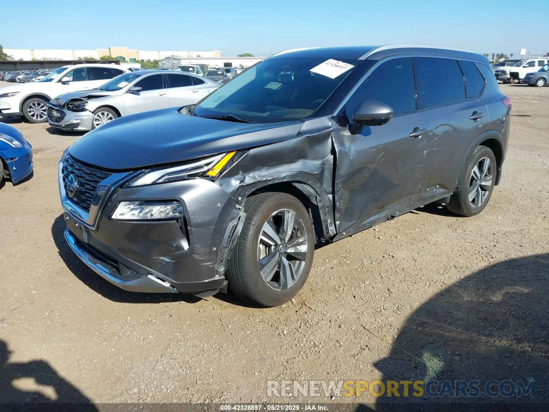 2 Photograph of a damaged car JN8AT3DC3MW100506 NISSAN ROGUE 2021