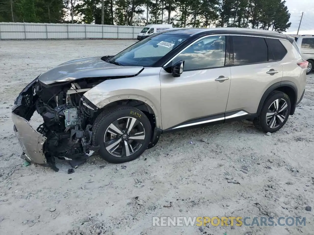 1 Photograph of a damaged car JN8AT3DC3MW100988 NISSAN ROGUE 2021
