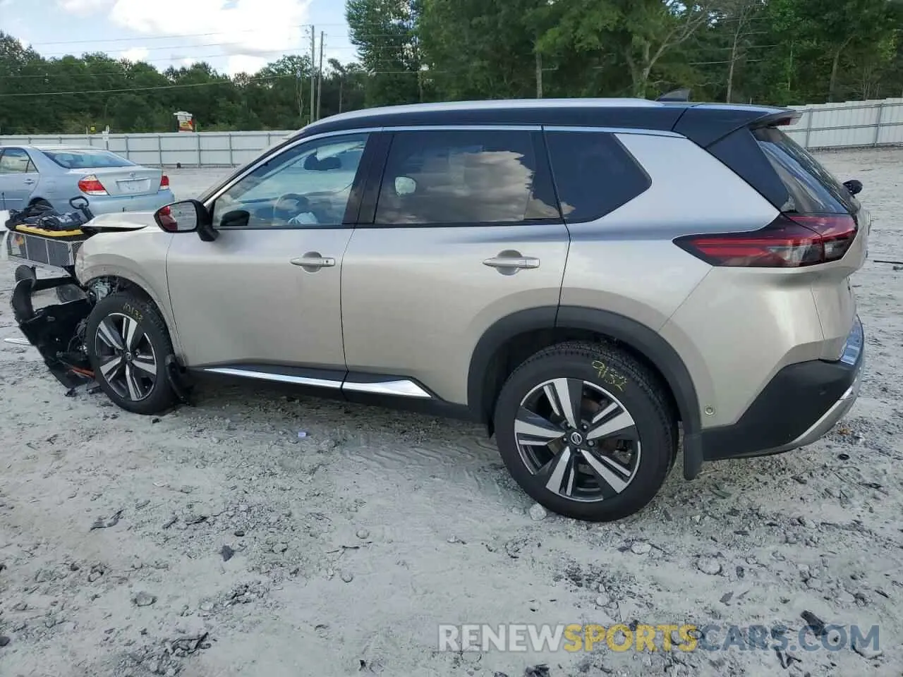 2 Photograph of a damaged car JN8AT3DC3MW100988 NISSAN ROGUE 2021